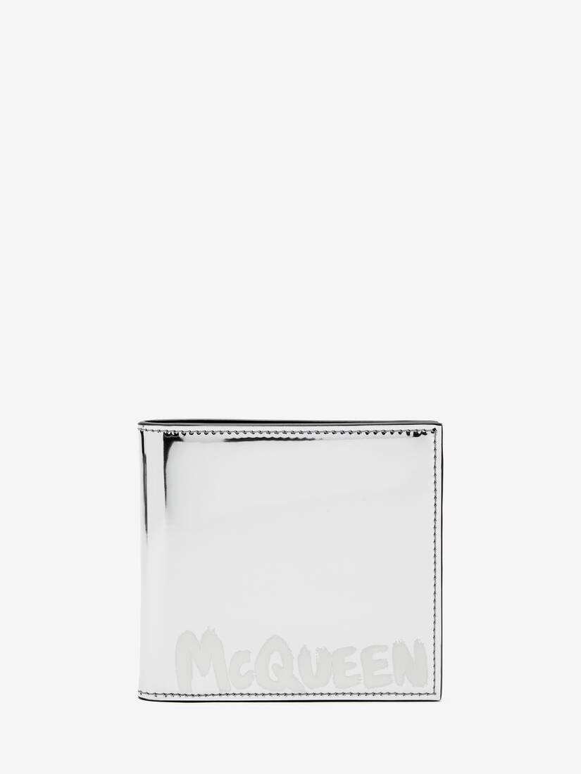 ★alexander mcqueen★ Graffiti Banknote Wallet Wallet Silver MUSINSA | ALEXANDER McQUEEN Graffiti Banknote Wallet