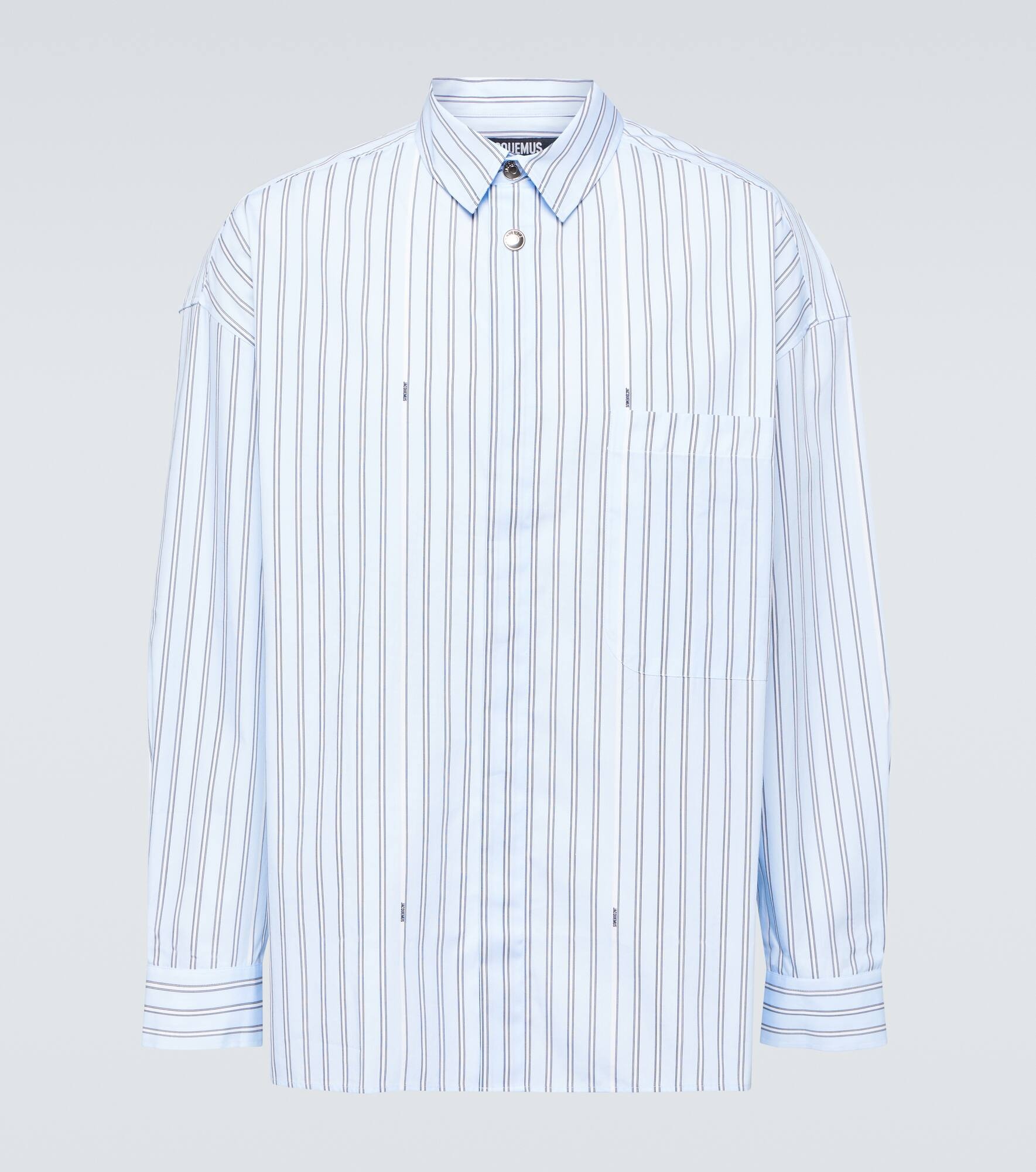 La Chemise Manches Longue striped cotton shirt - 1
