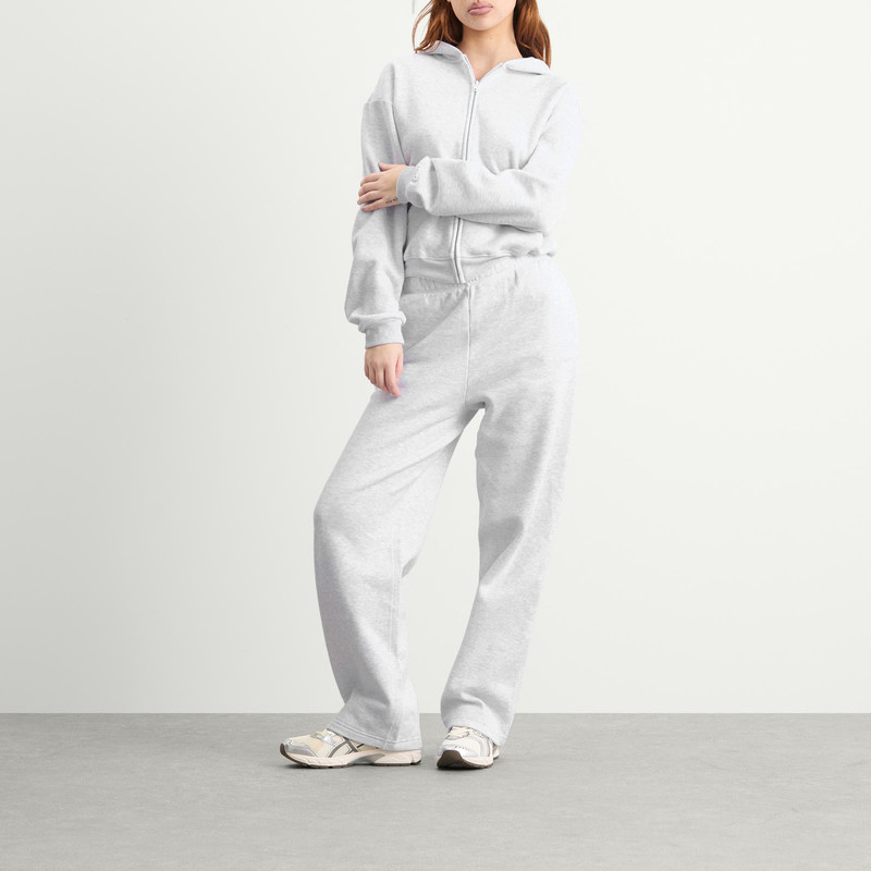 SKIMS SKIMS Cotton Fleece Classic Zip Up Hoodie outlook
