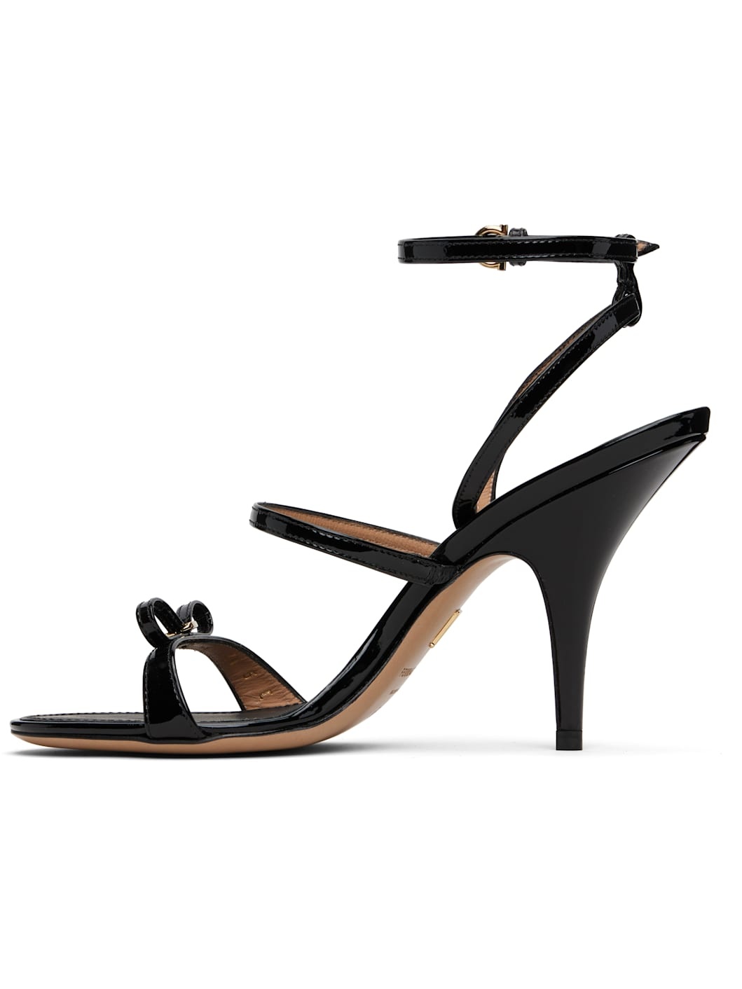 Black Strappy Heeled Sandals - 3