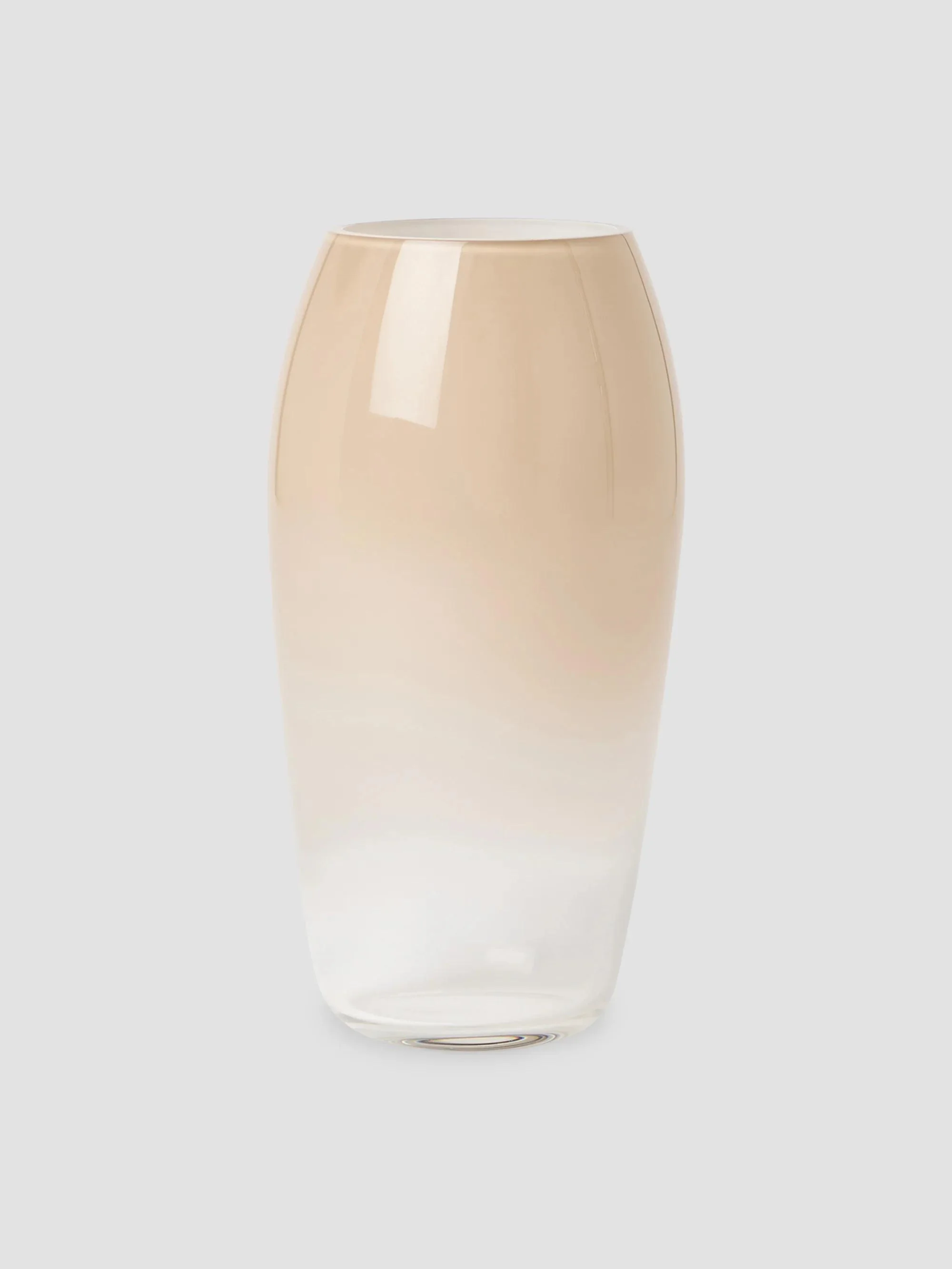 Nuanced Murano Glass Vase - Brown - 1