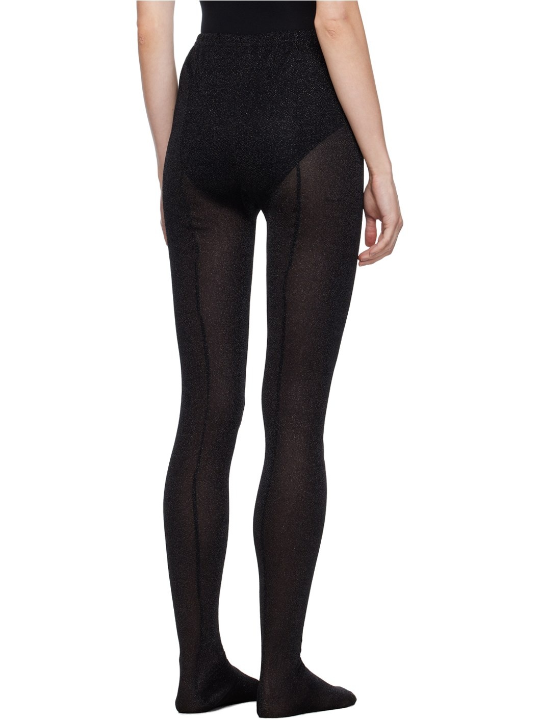 Black Glittered Tights - 3