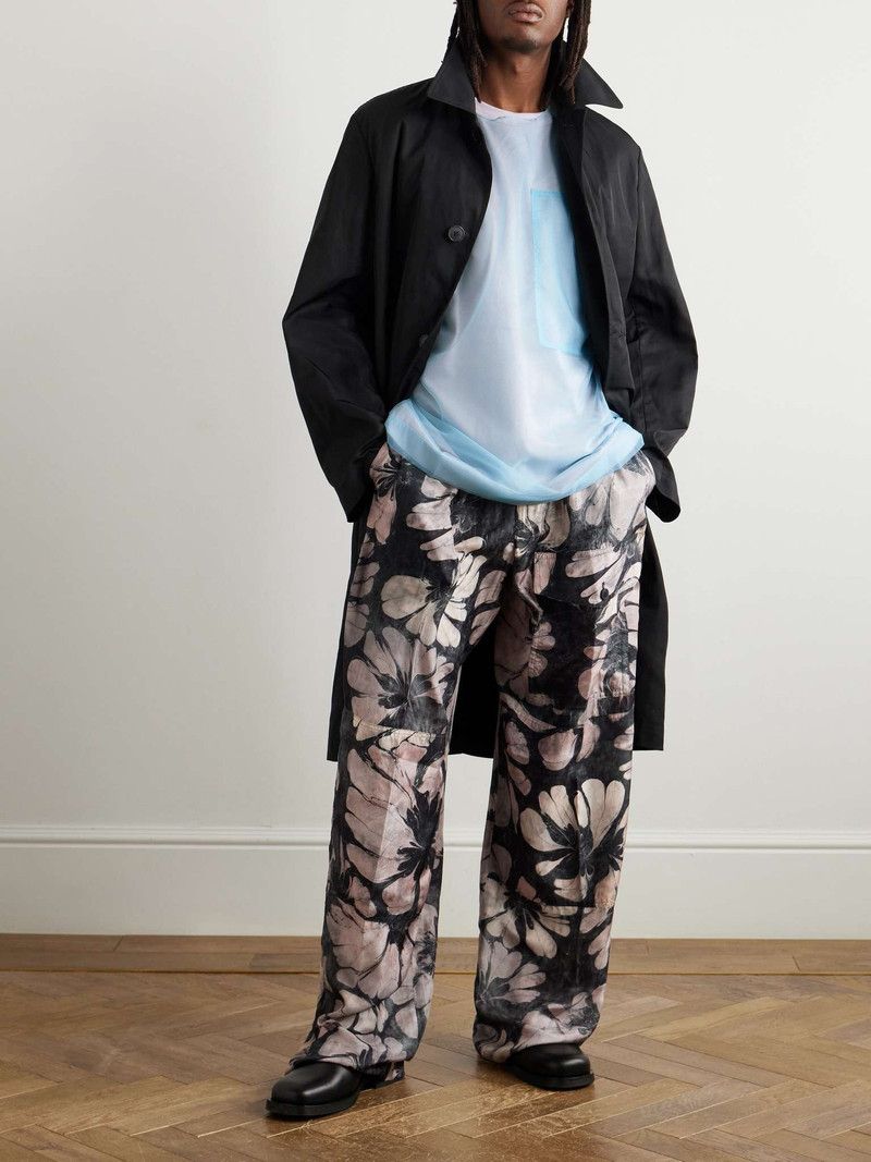 Dries Van Noten Oversized Layered Organza and Cotton-Blend Jersey T-Shirt outlook