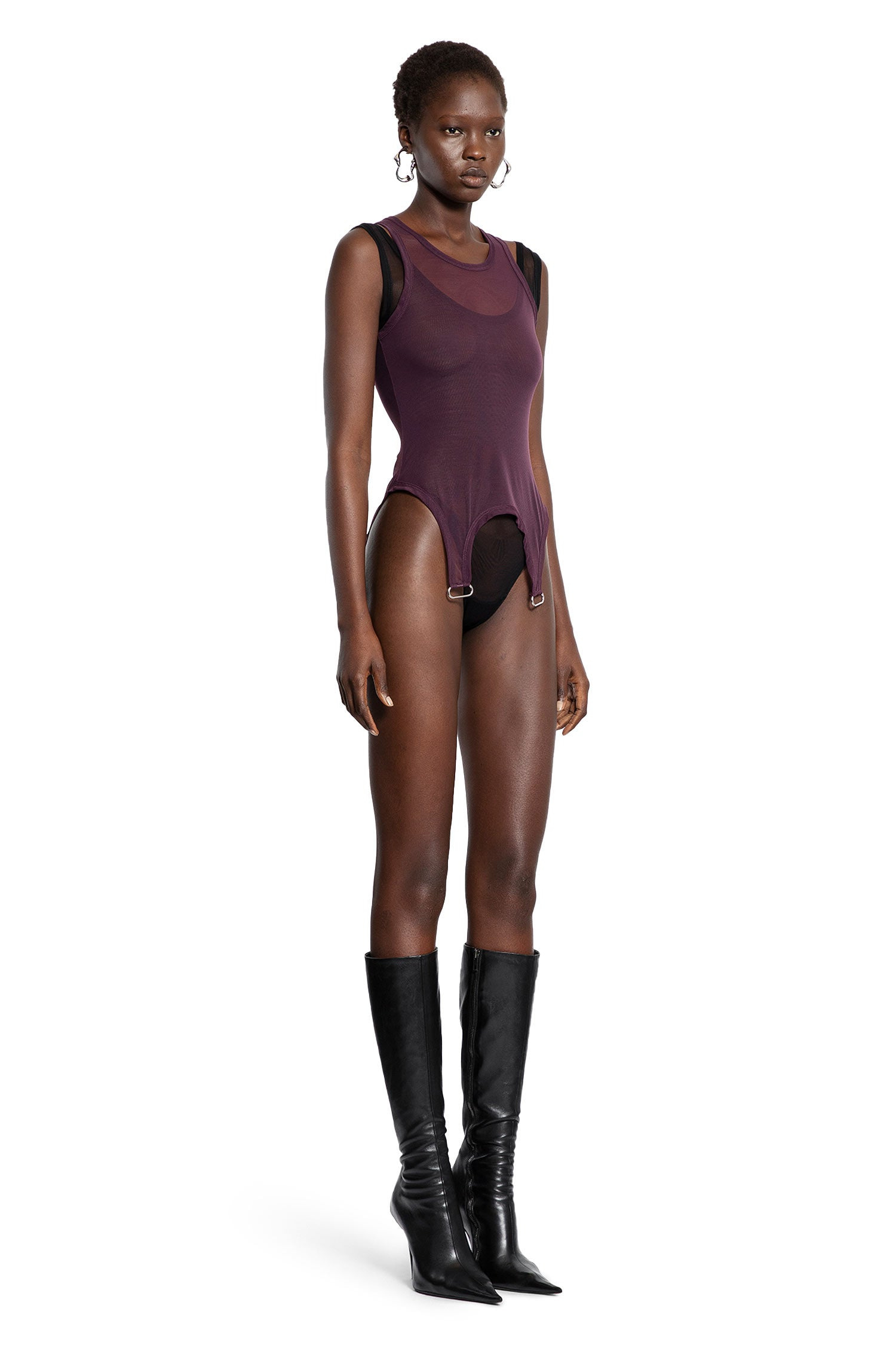 Layered Top In Mesh - 2