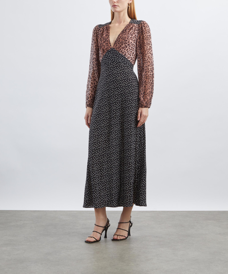 RIXO Kaila Silk Dress outlook