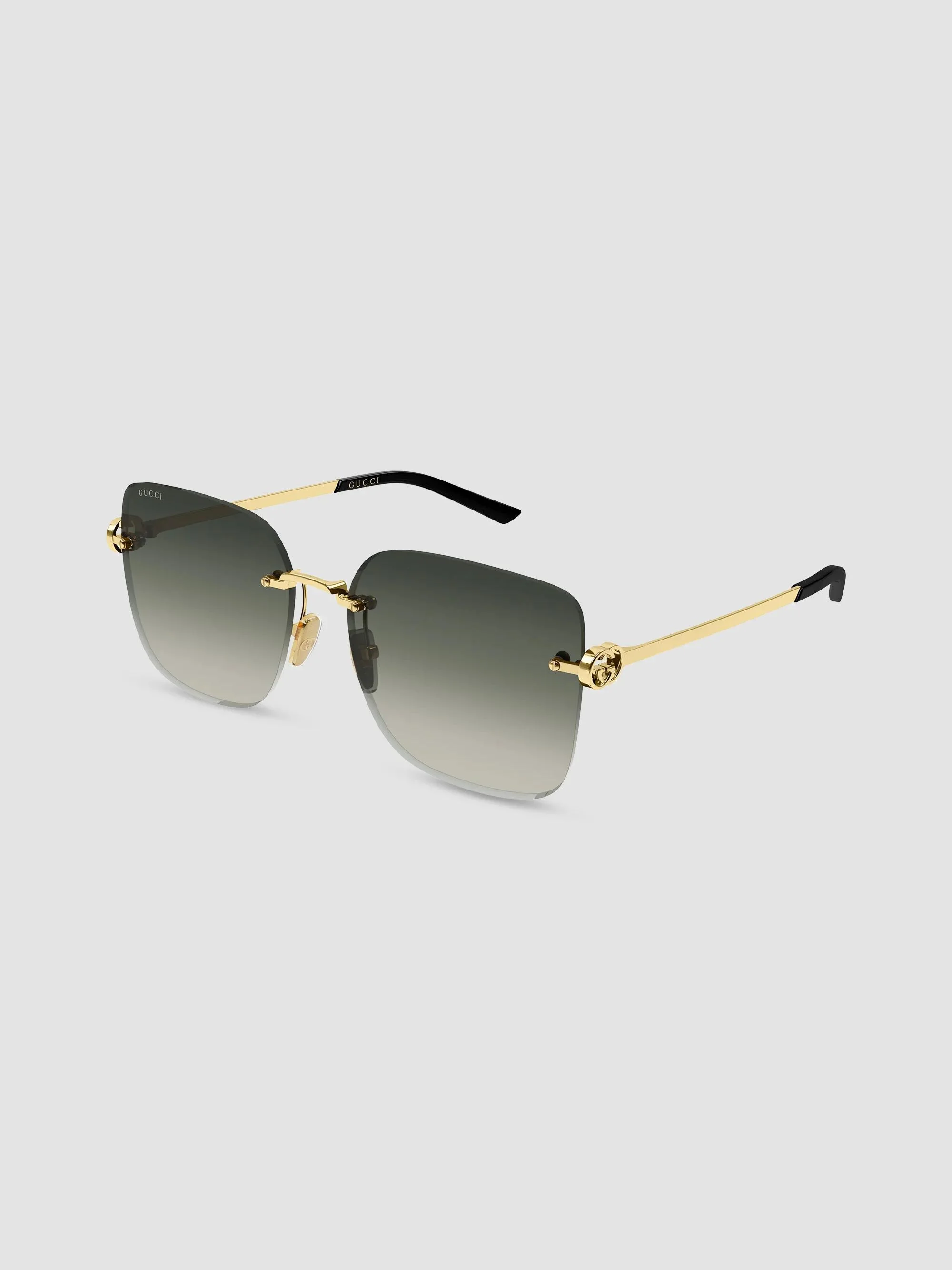 Women's Interlocking G Gg2229Sa Evolution Rimless Butterfly Metal Sunglasses - Gold - 1