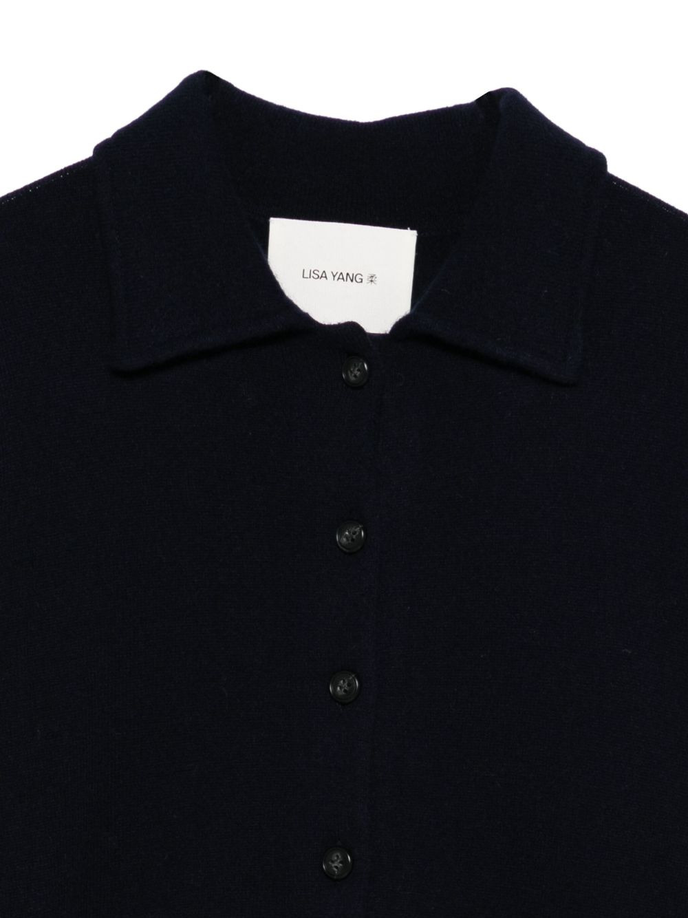 buttoned classic-collar cardigan - 3