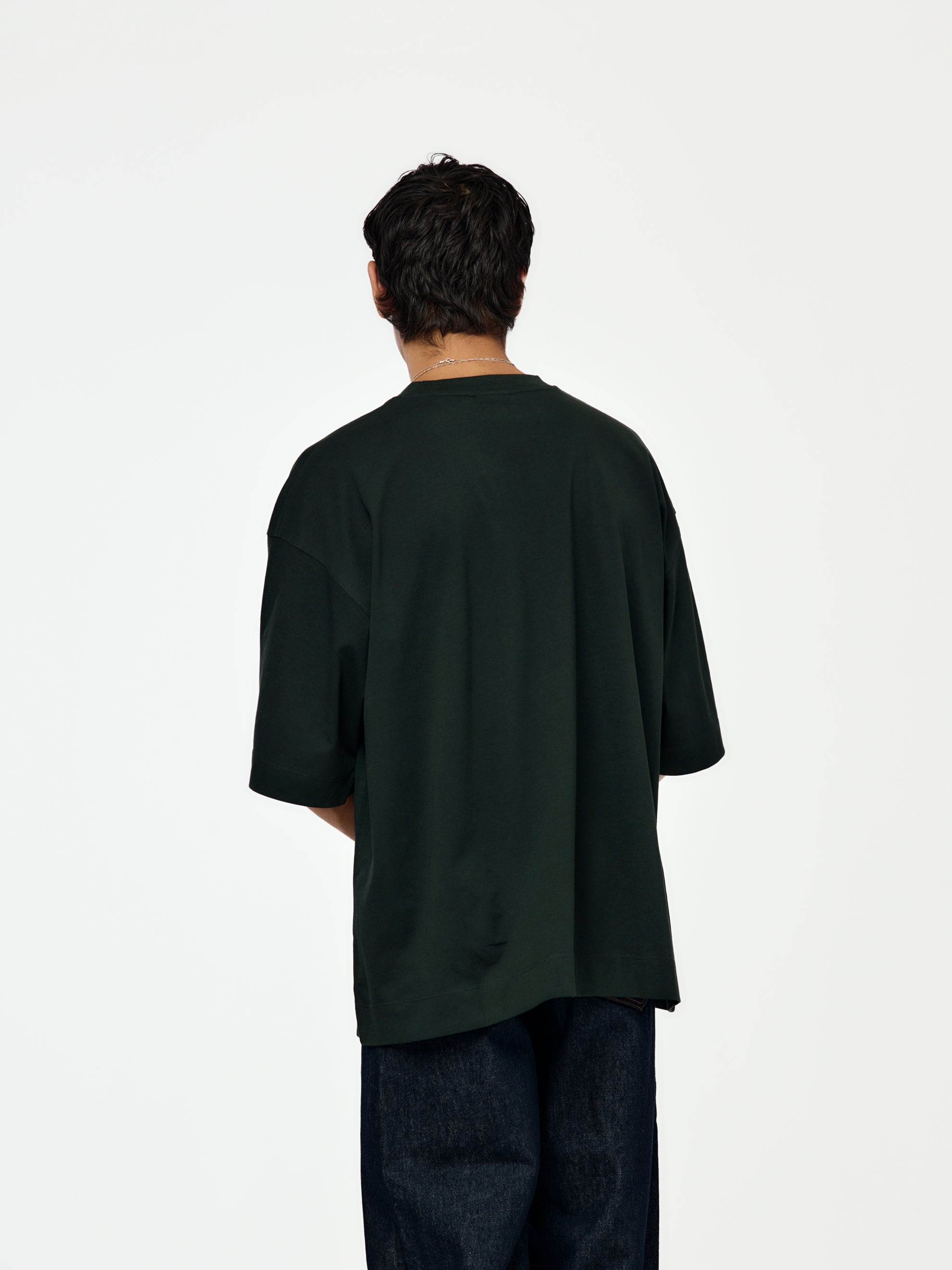 HEN 2603 M.K. SS T-SHIRT (BOTTLE GREEN) - 3