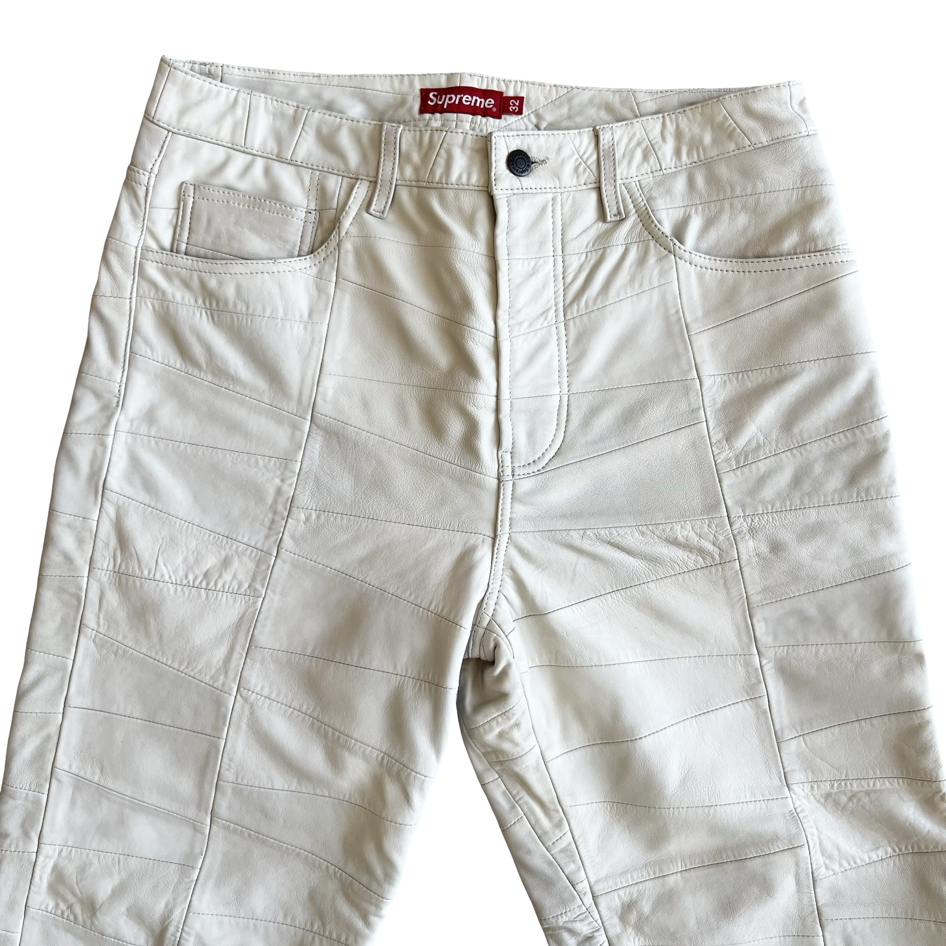 Supreme Patchwork Lambskin 5-pocket Pant SS23 SZ 32 - 2