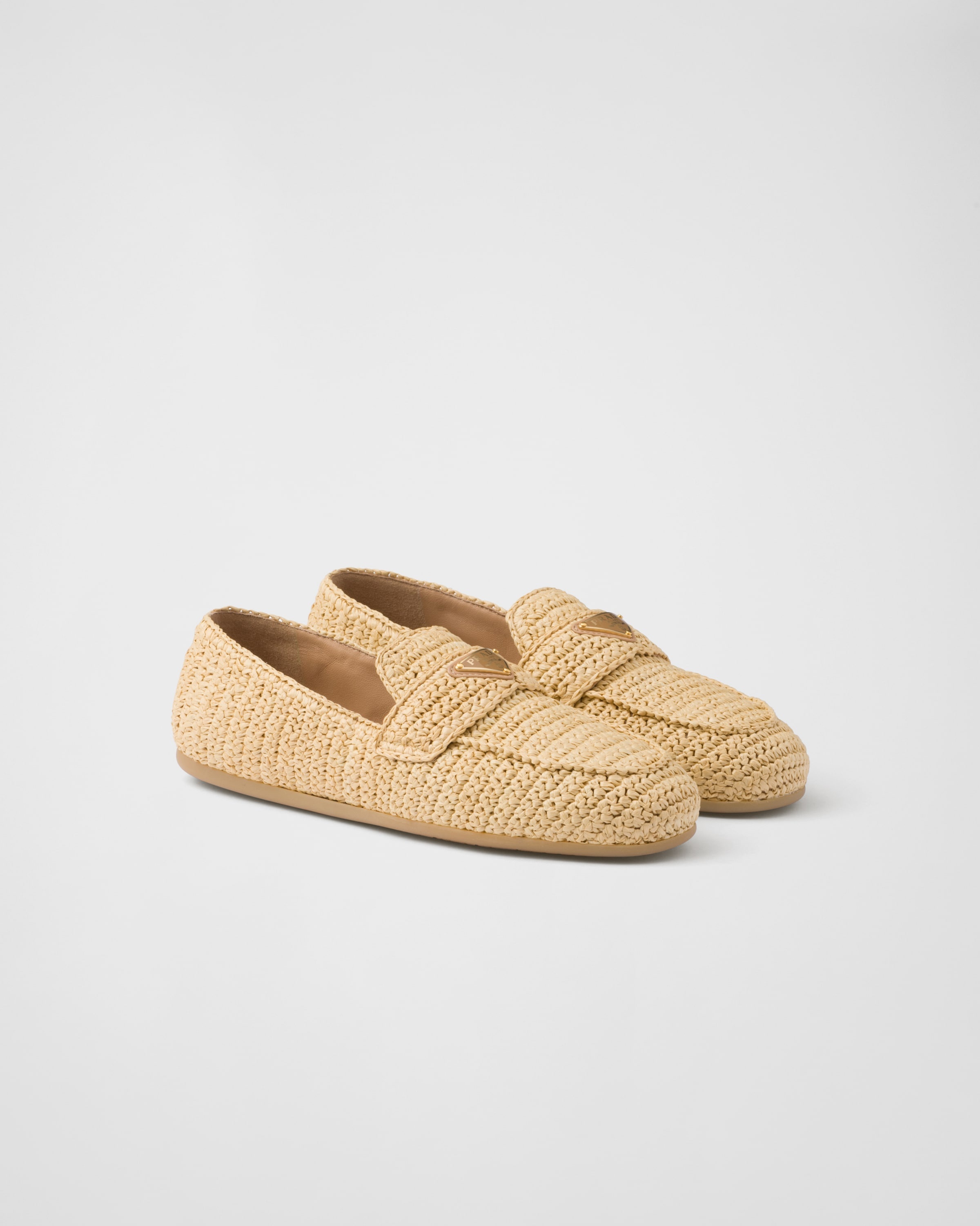 Woven fabric loafers - 1