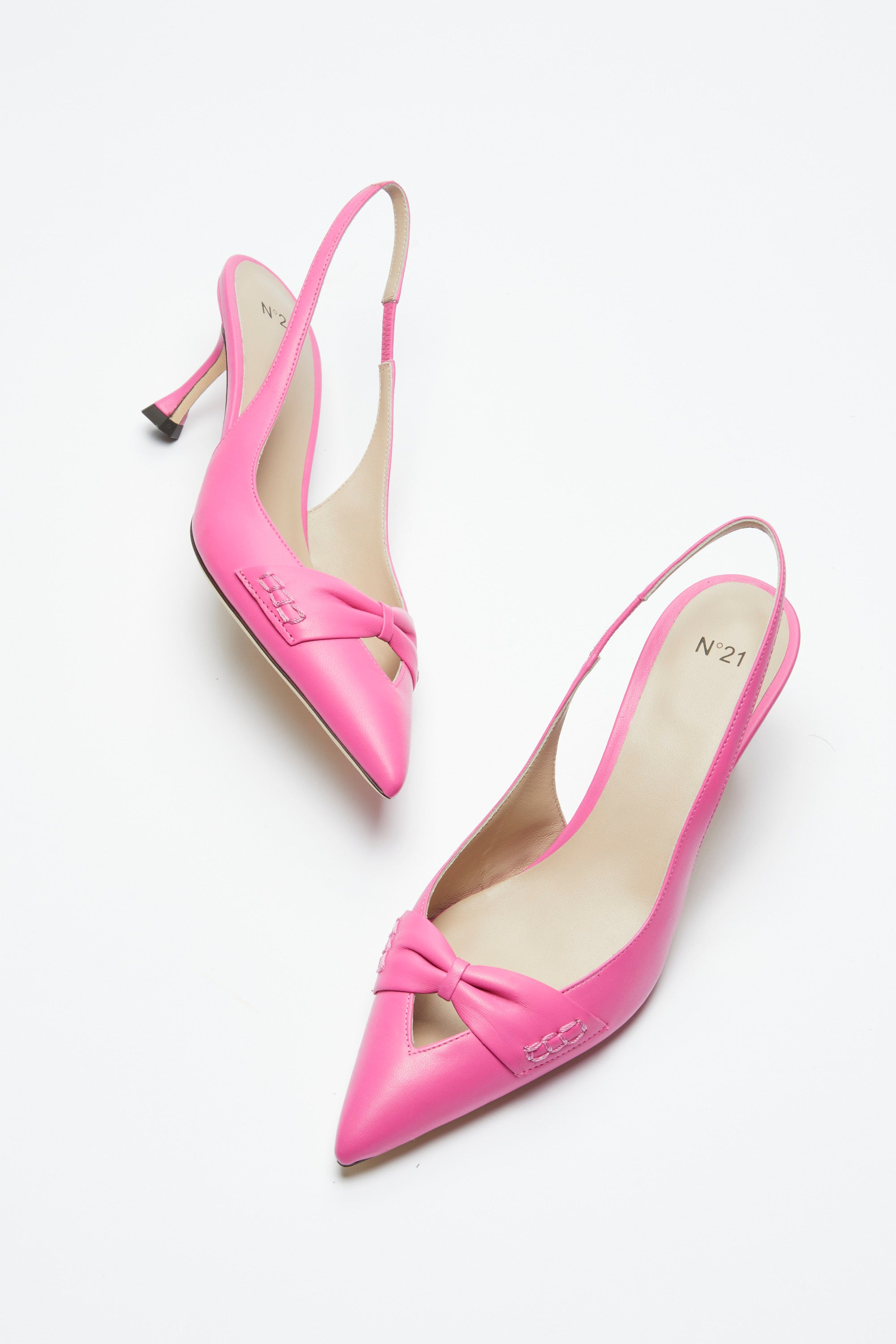 BOW-EMBELLISHED SLINGBACK PUMPS - 5