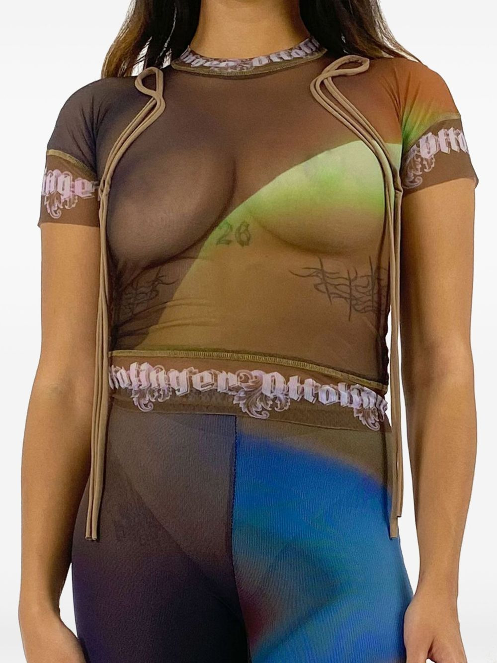 mesh T-shirt - 3