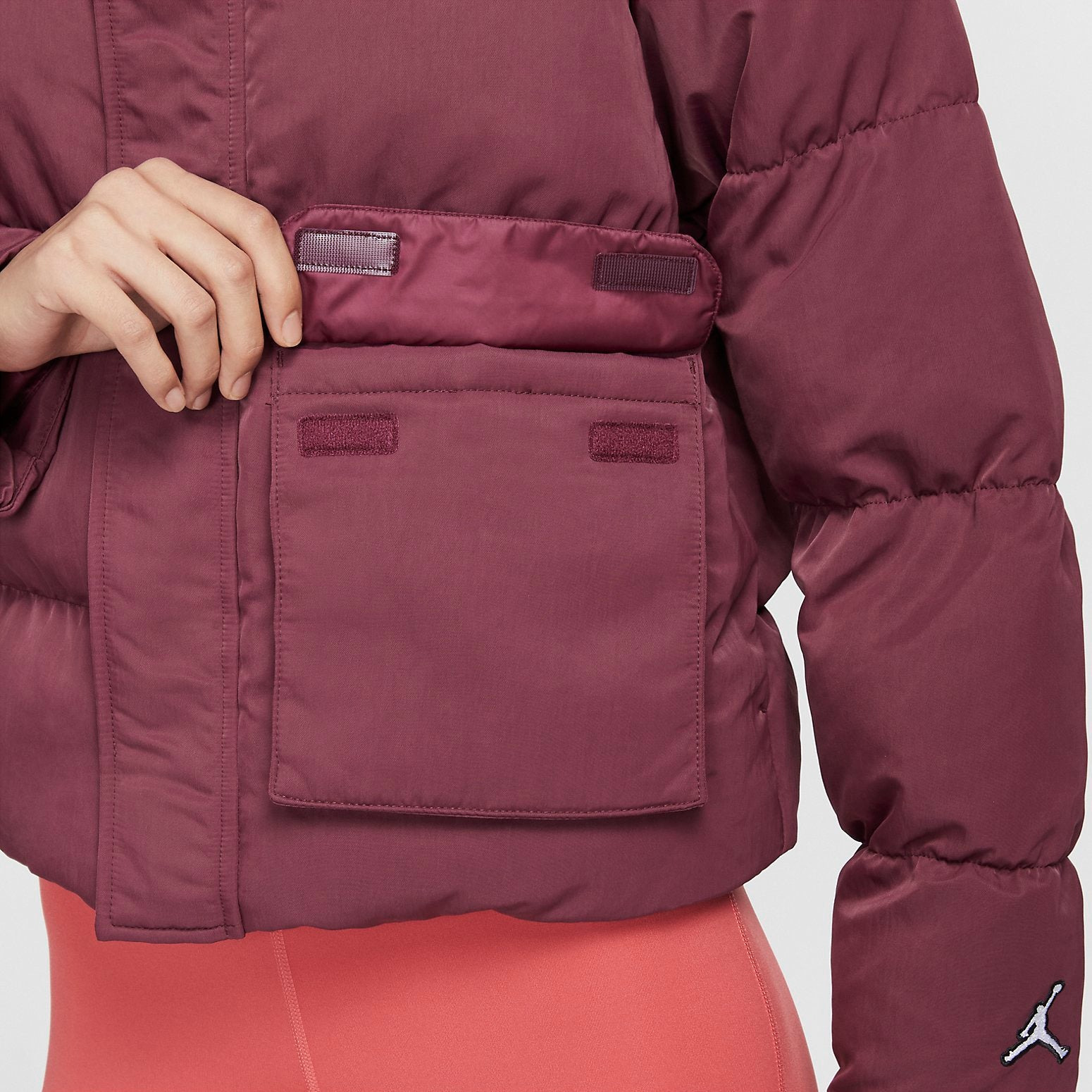 (WMNS) Air Jordan Windproof Warm Cotton Jacket 'Purple' DR0547-645 - 4