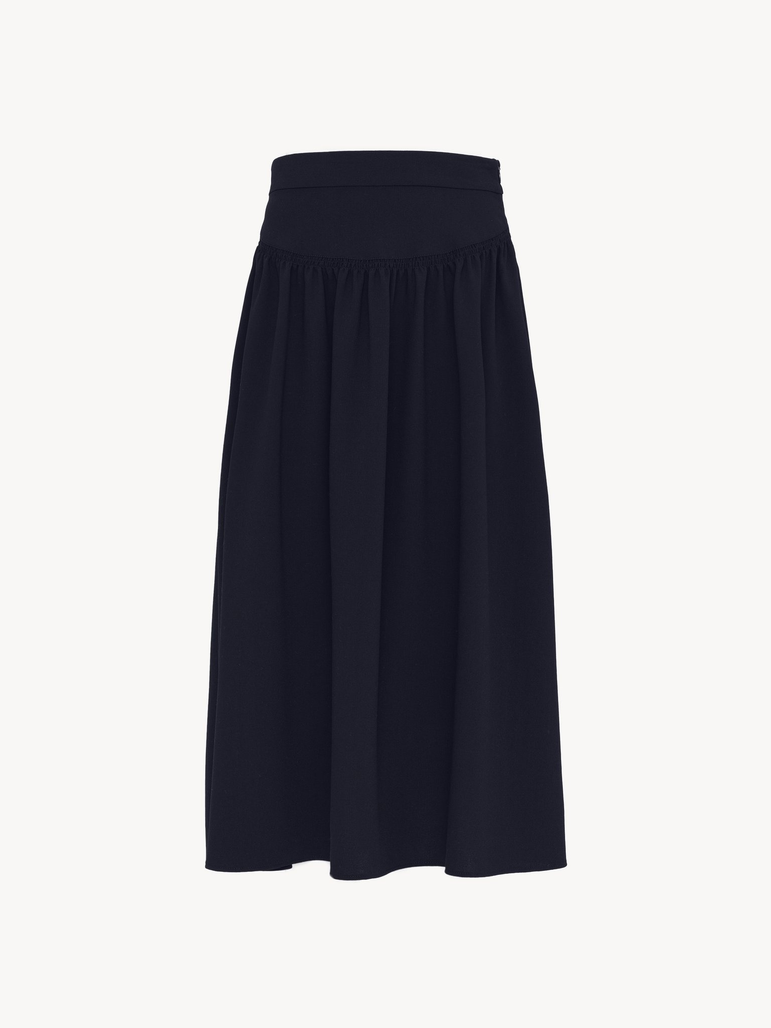 SMOCKED MIDI SKIRT - 3