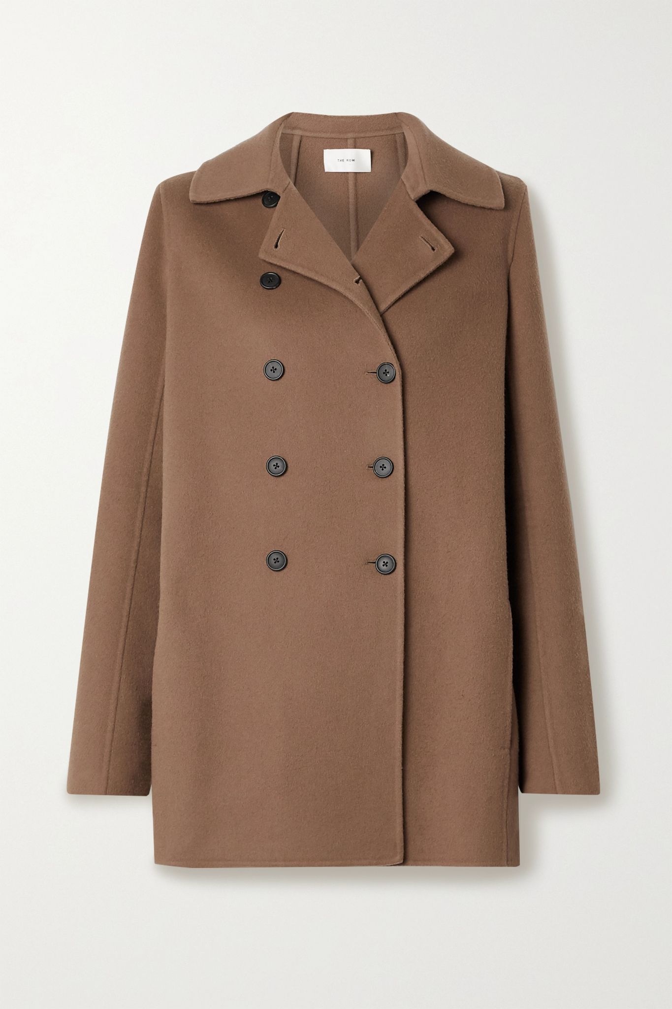 Saku double-breasted cashmere coat - 1