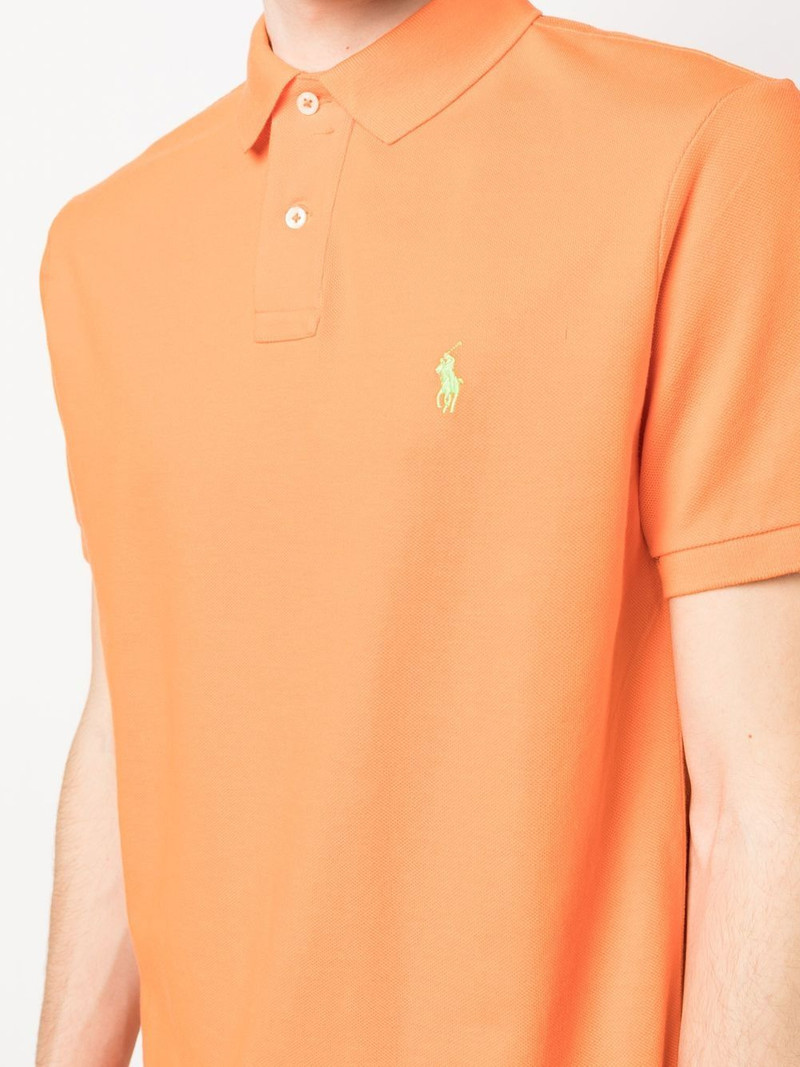 embroidered-logo polo shirt 5