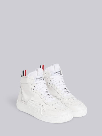 Thom Browne White Pebbled Calfskin Basketball High-top Trainer outlook