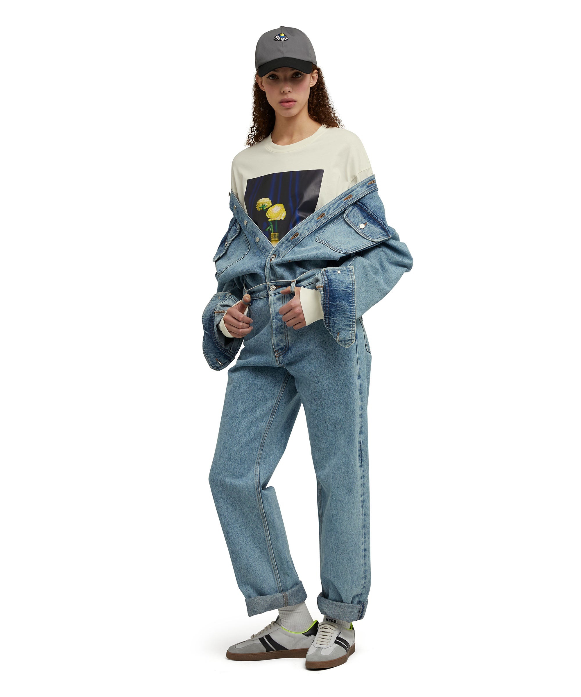 Organic cotton crewneck t-shirt from the MSGM Fantastic Green Capsule - 9