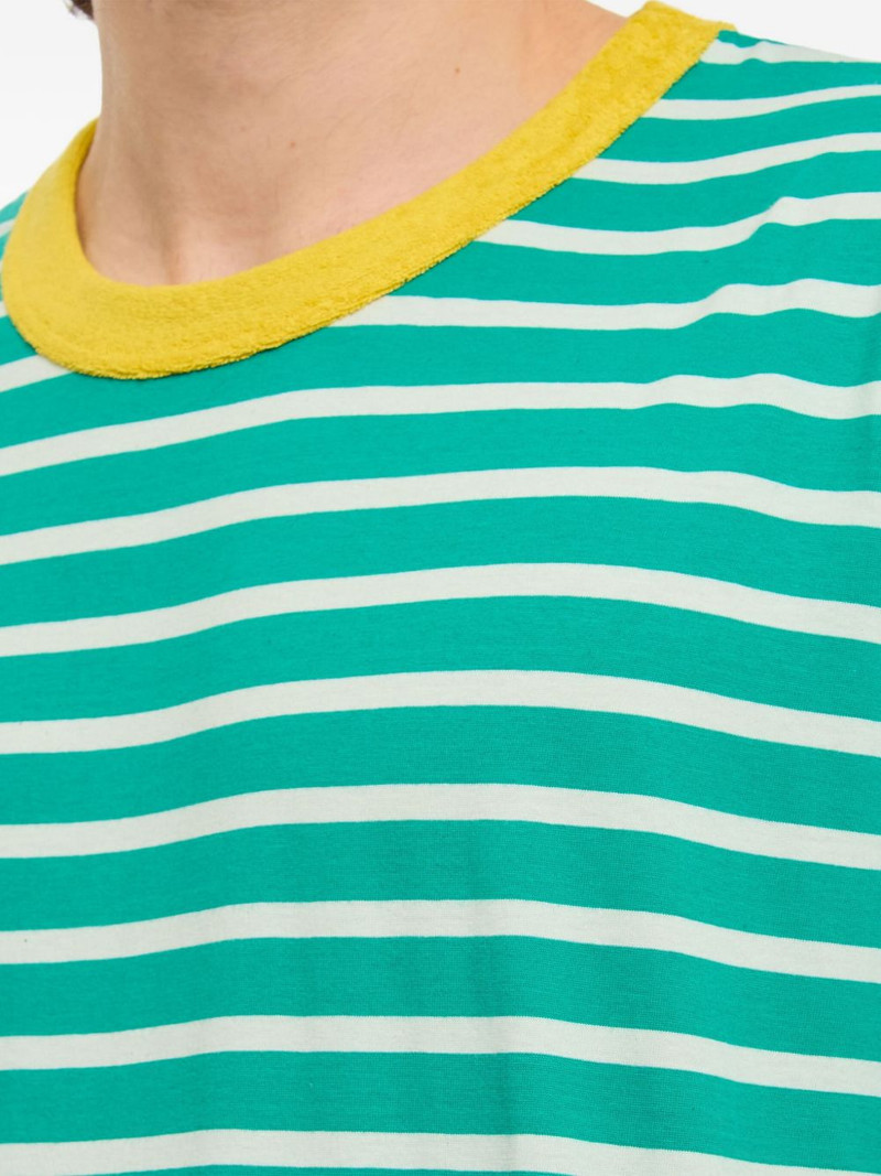 striped-print crew-neck T-shirt 4