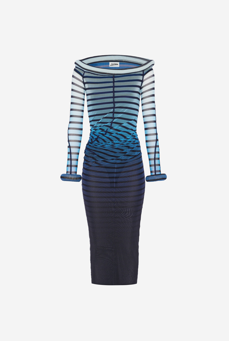 THE LONG 3D STRIPED DRESS 6