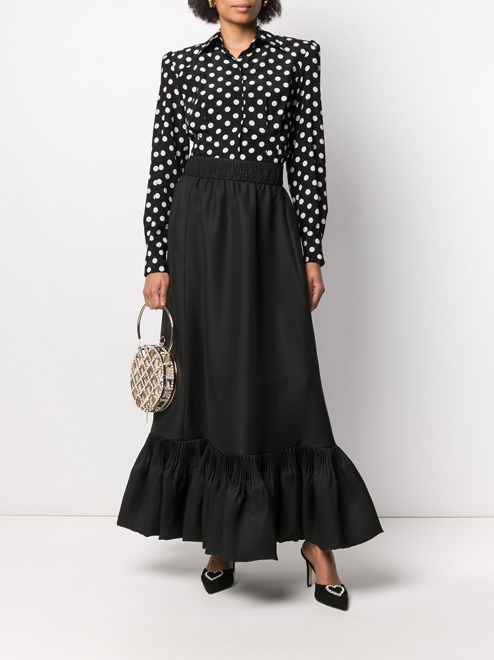 peplum hem skirt - 2