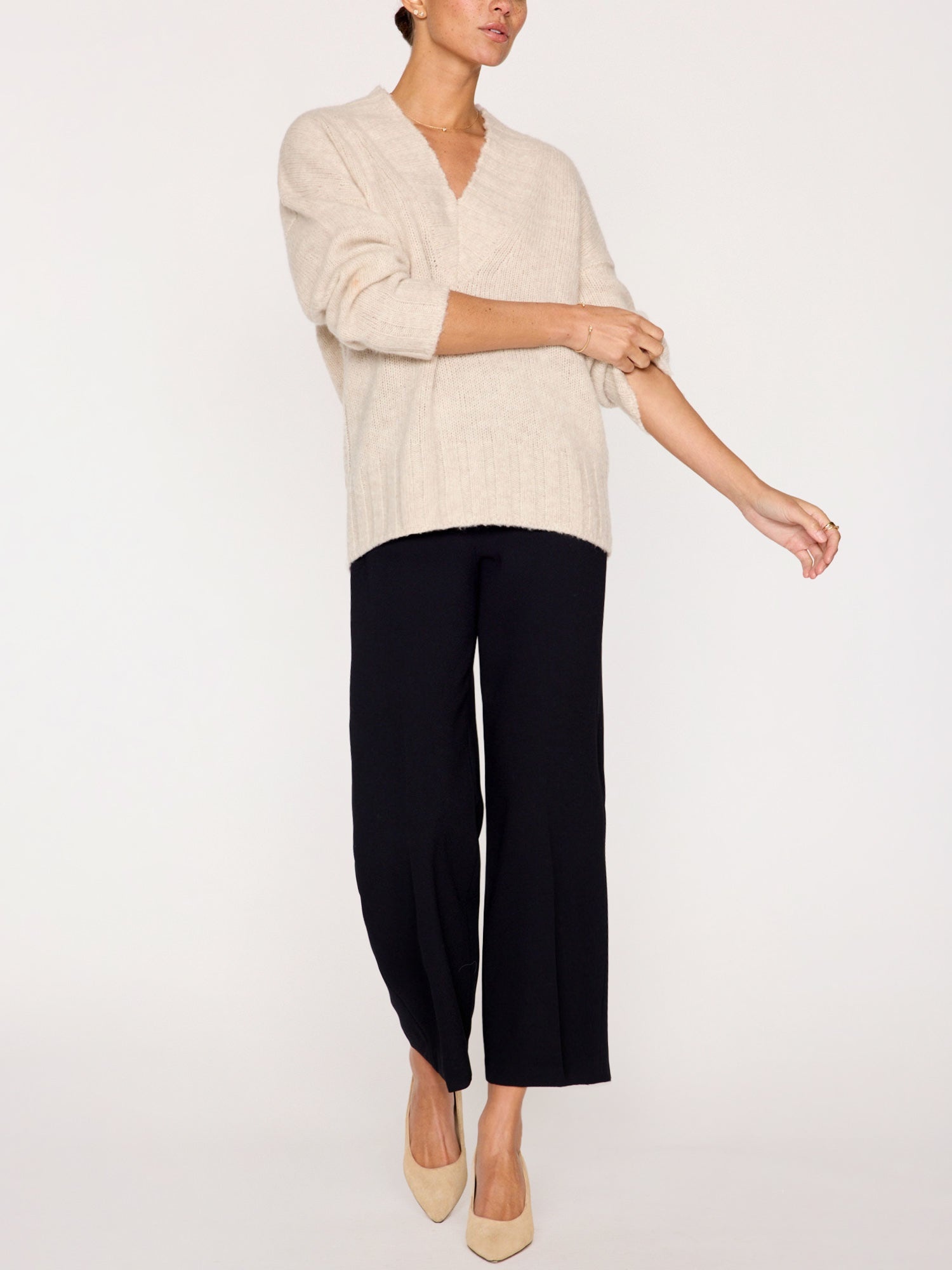 The Emme V Neck Sweater - 6