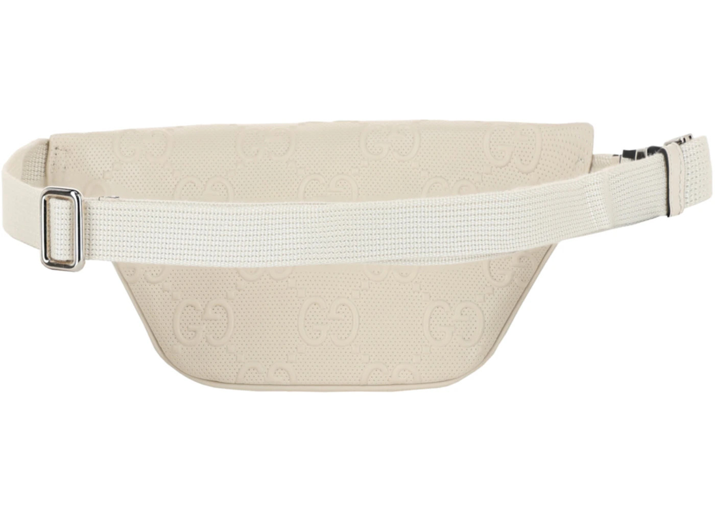 Gucci GG Embossed Belt Bag White - 4