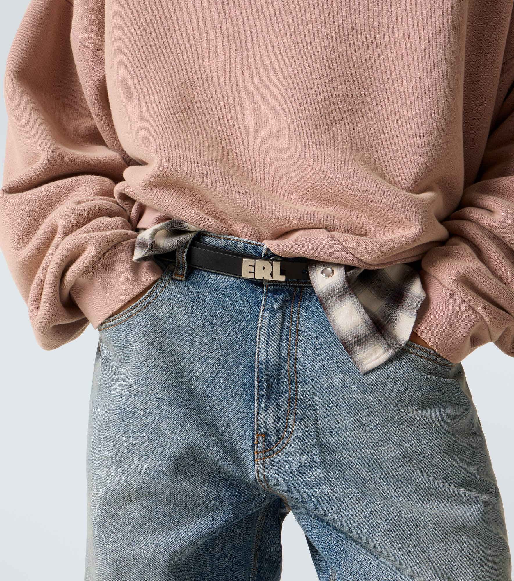 Logo leather belt - 2