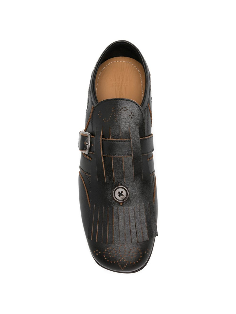 kiltie-fringe buckled monk shoes 4