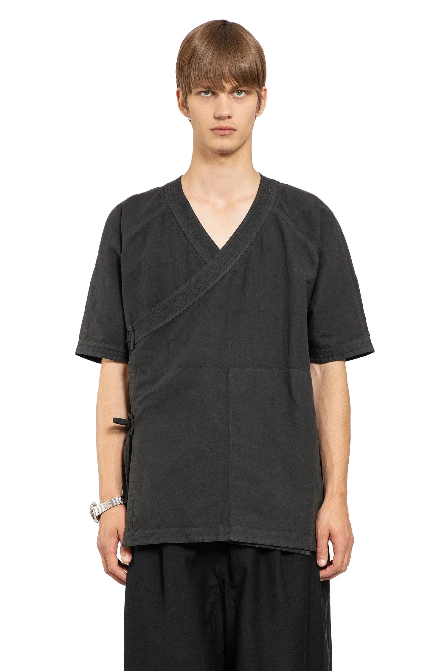 Asym-Monk-Hemp-Shirt - 1