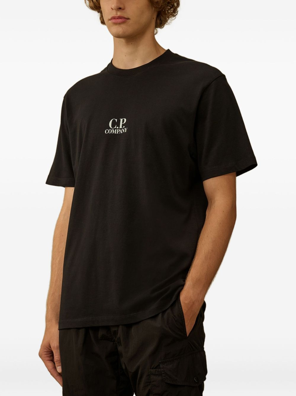 logo-print graphic-print T-shirt - 3