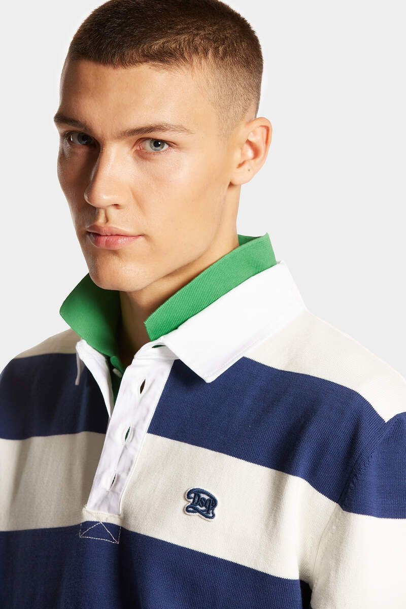 COTTON KNITTED RUGBY POLO-SHIRT 5