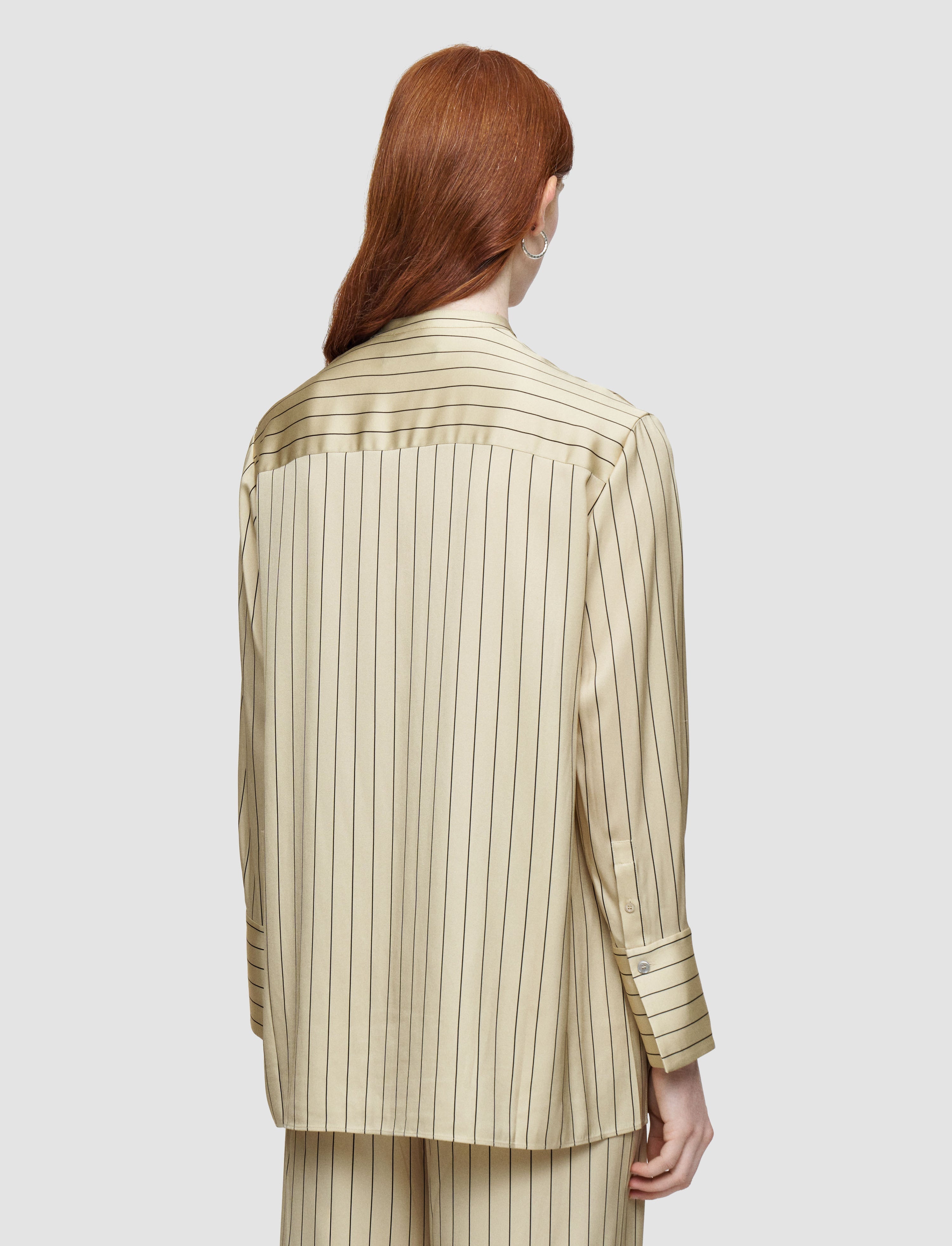 Athena Geometric Print Silk Blouse - 4