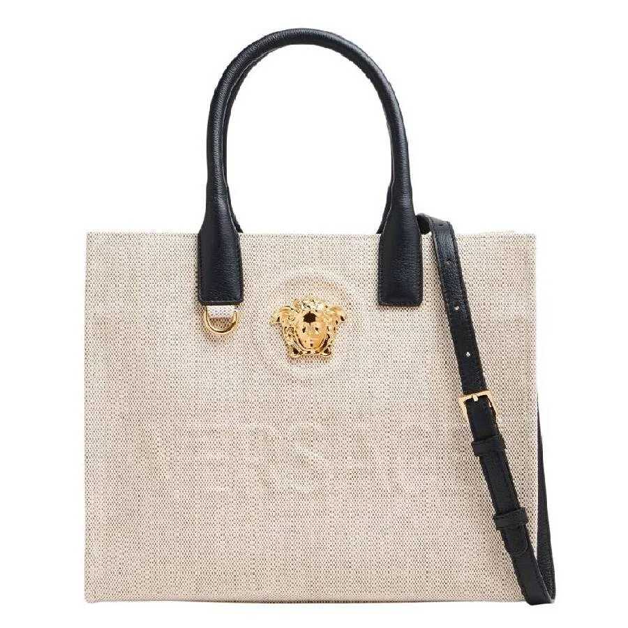 Versace La Medusa Canvas Small Tote Bag - 1