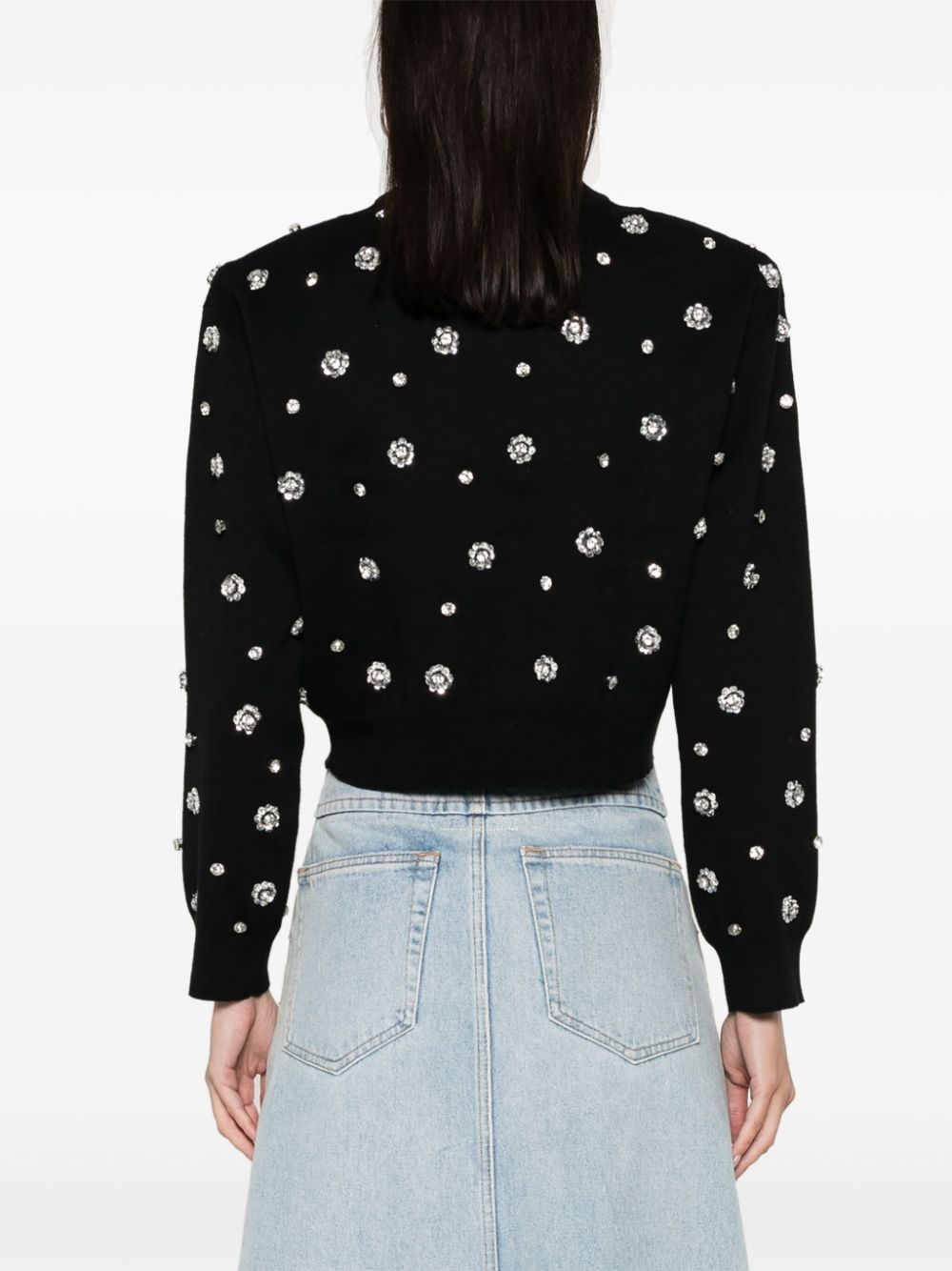 sequin-embellished jumper - 4