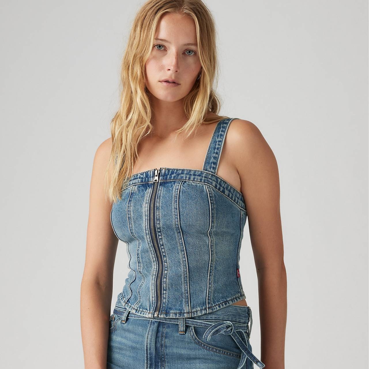SCULPTED BUSTIER TOP - 3