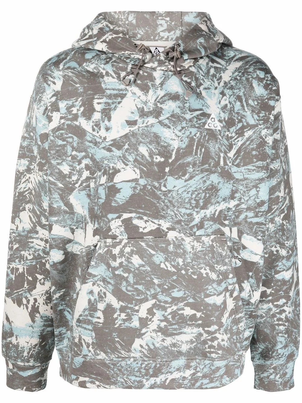 camouflage-print fleece hoodie - 1