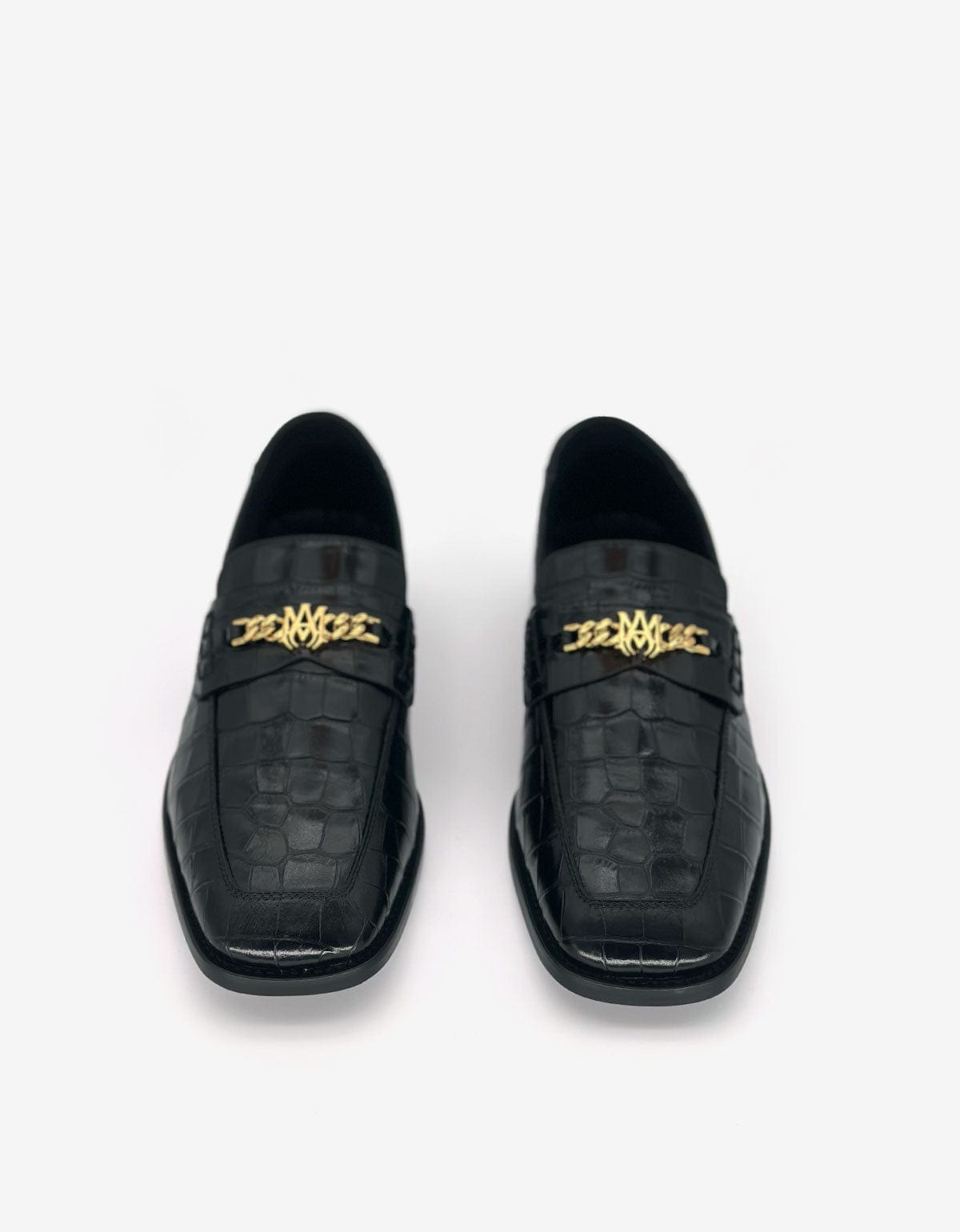 Amiri Black Croc MA Loafers - 4