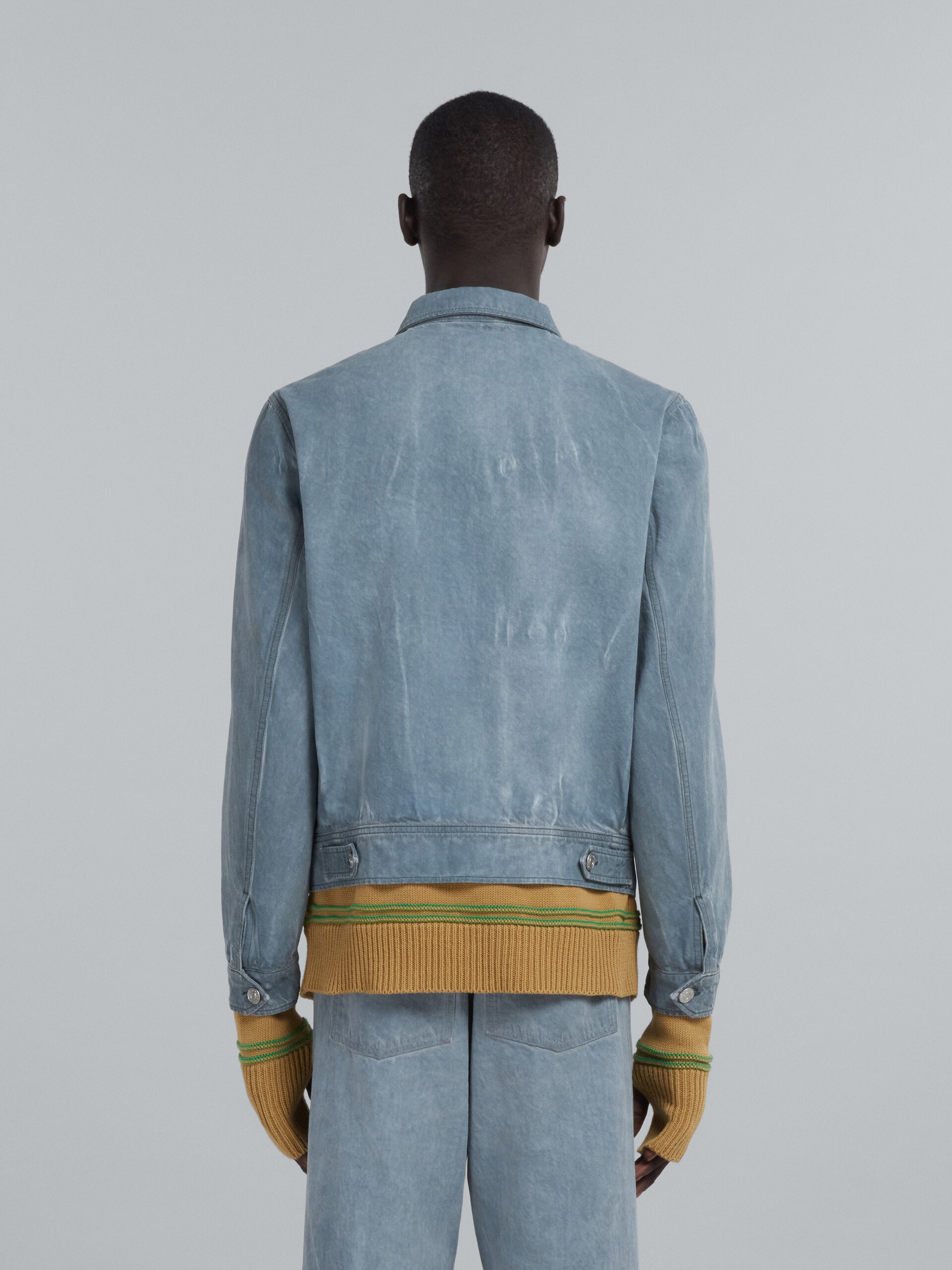 GREY COTTON DRILL JACKET - 3