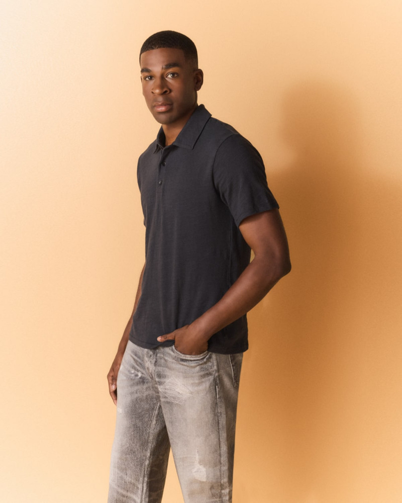 rag & bone Men's Classic Flame Polo Shirt outlook