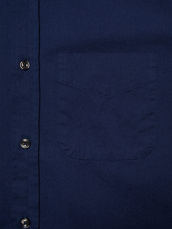 John Button Down Standard Shirt Mid Blue - 3