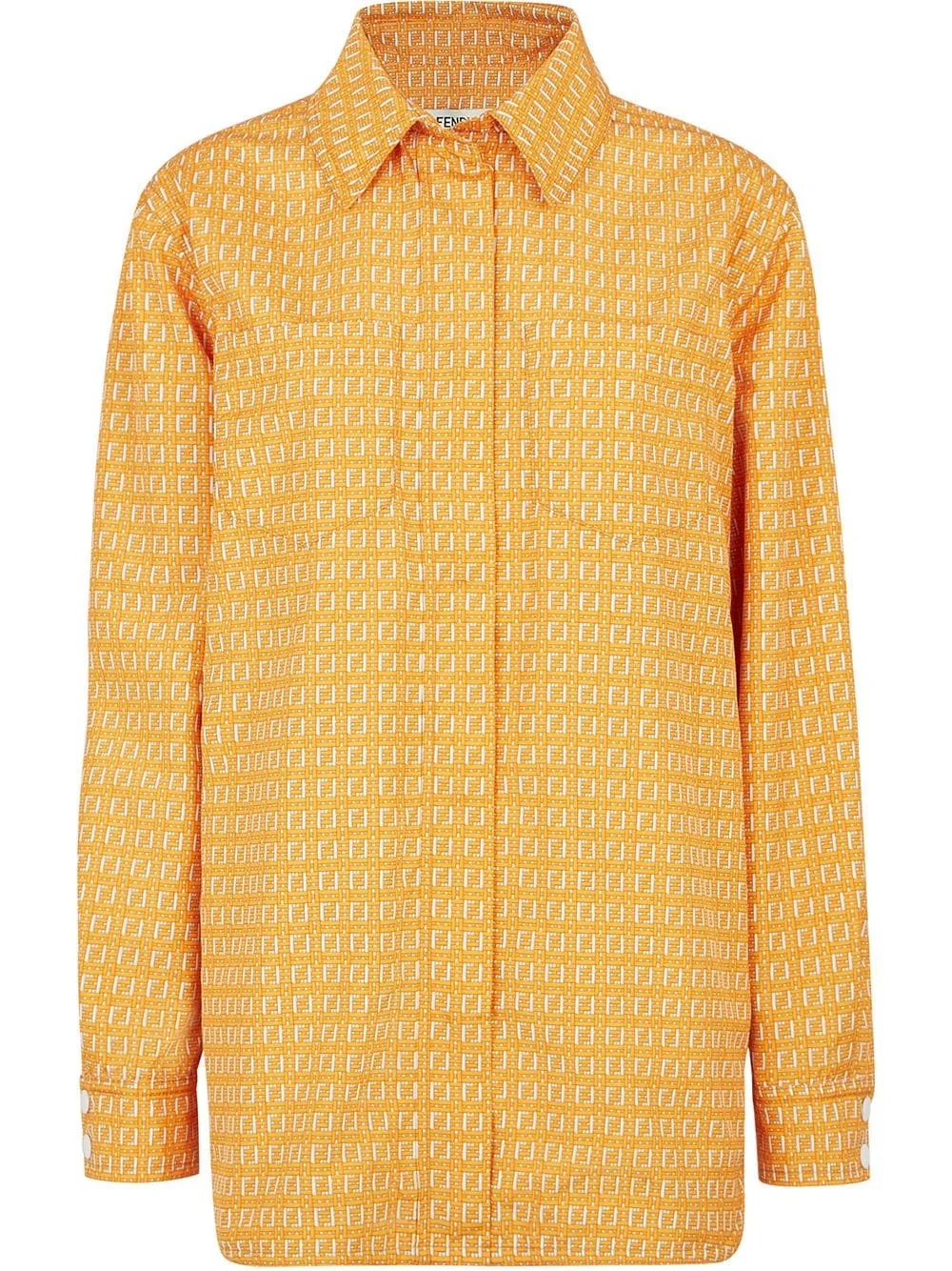 long-sleeved FF-print shirt - 1