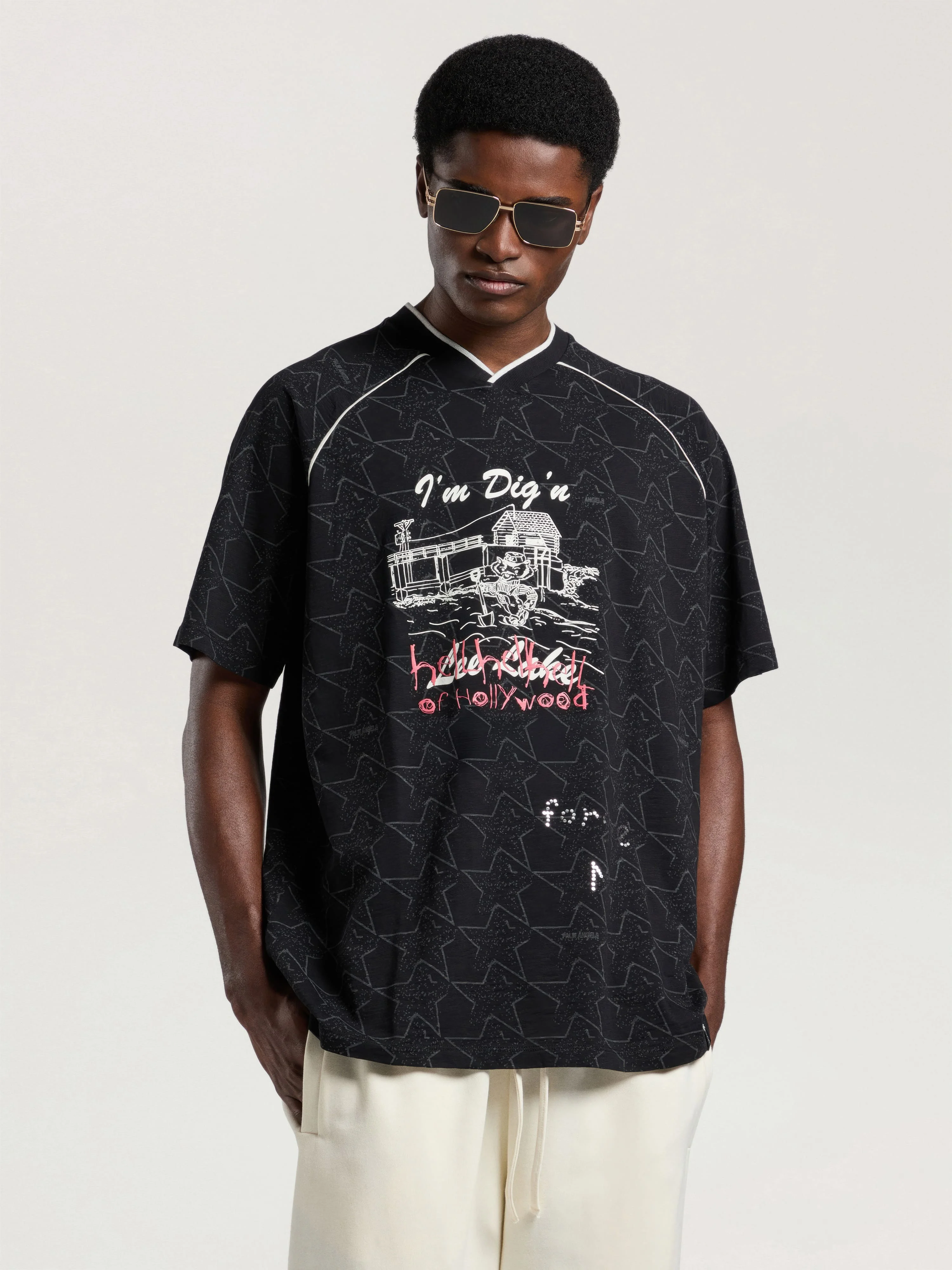 Starry Palm Allover Reg T-Shirt - 1