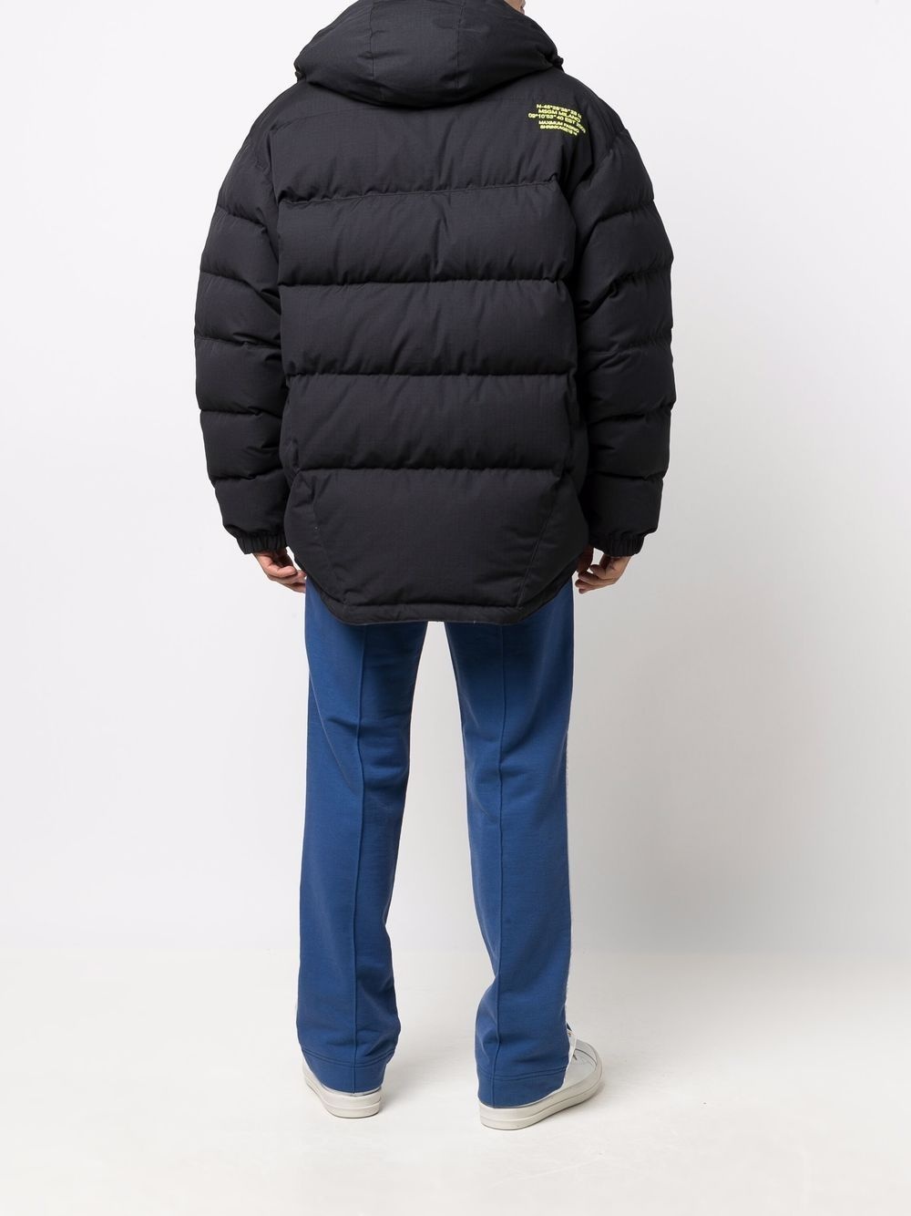 cargo-pocket padded coat - 4