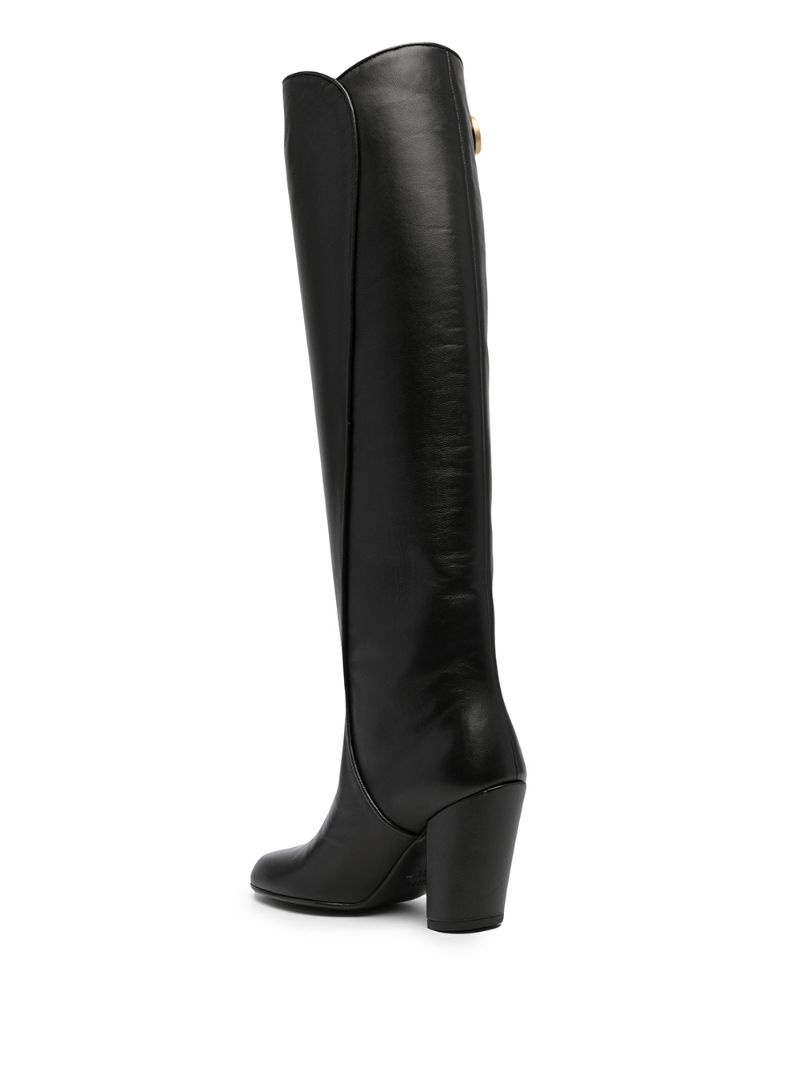 button detail over the knee boots - 3