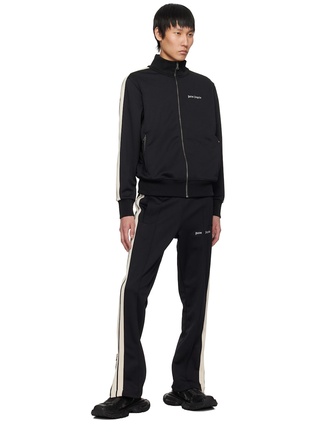 Black Classic Logo Track Jacket - 4