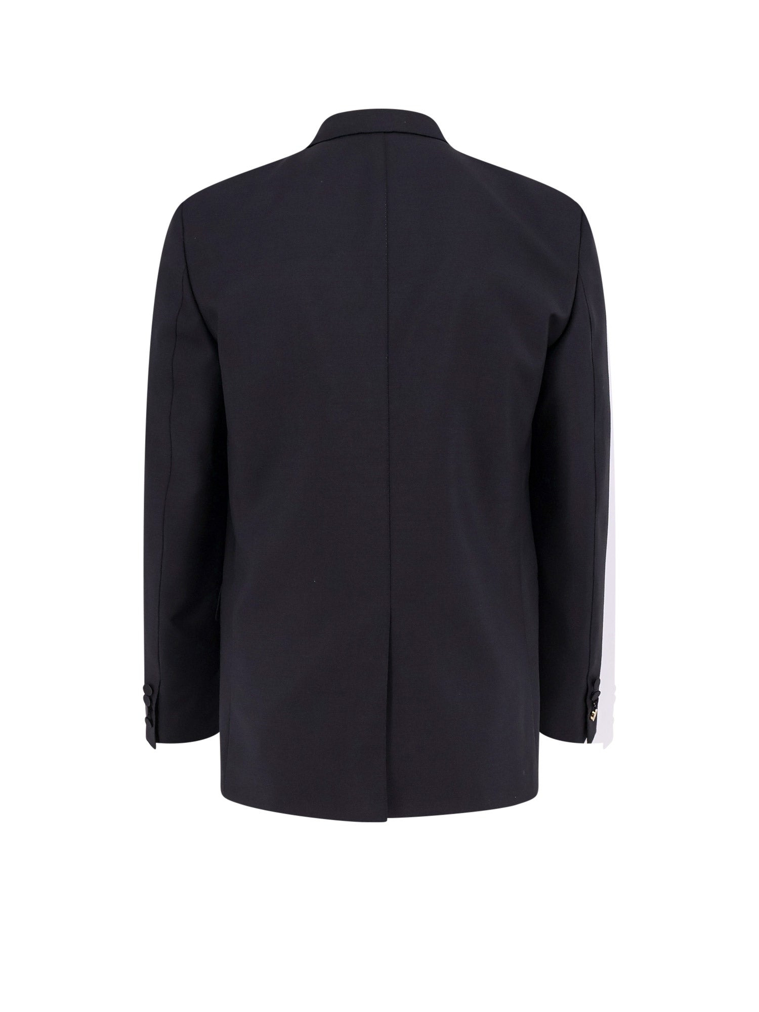 Mohair And Wool Tuxedo With Gg Metal Button Detail - 2