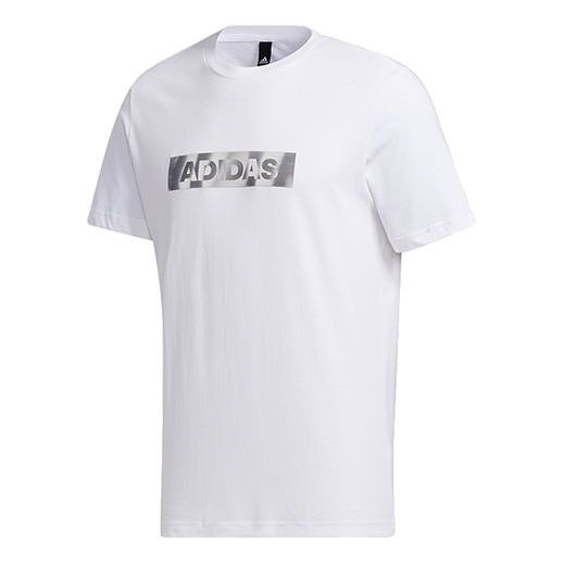 adidas Mh Gfx T Lng Printing Short Sleeve White GH4418 - 1