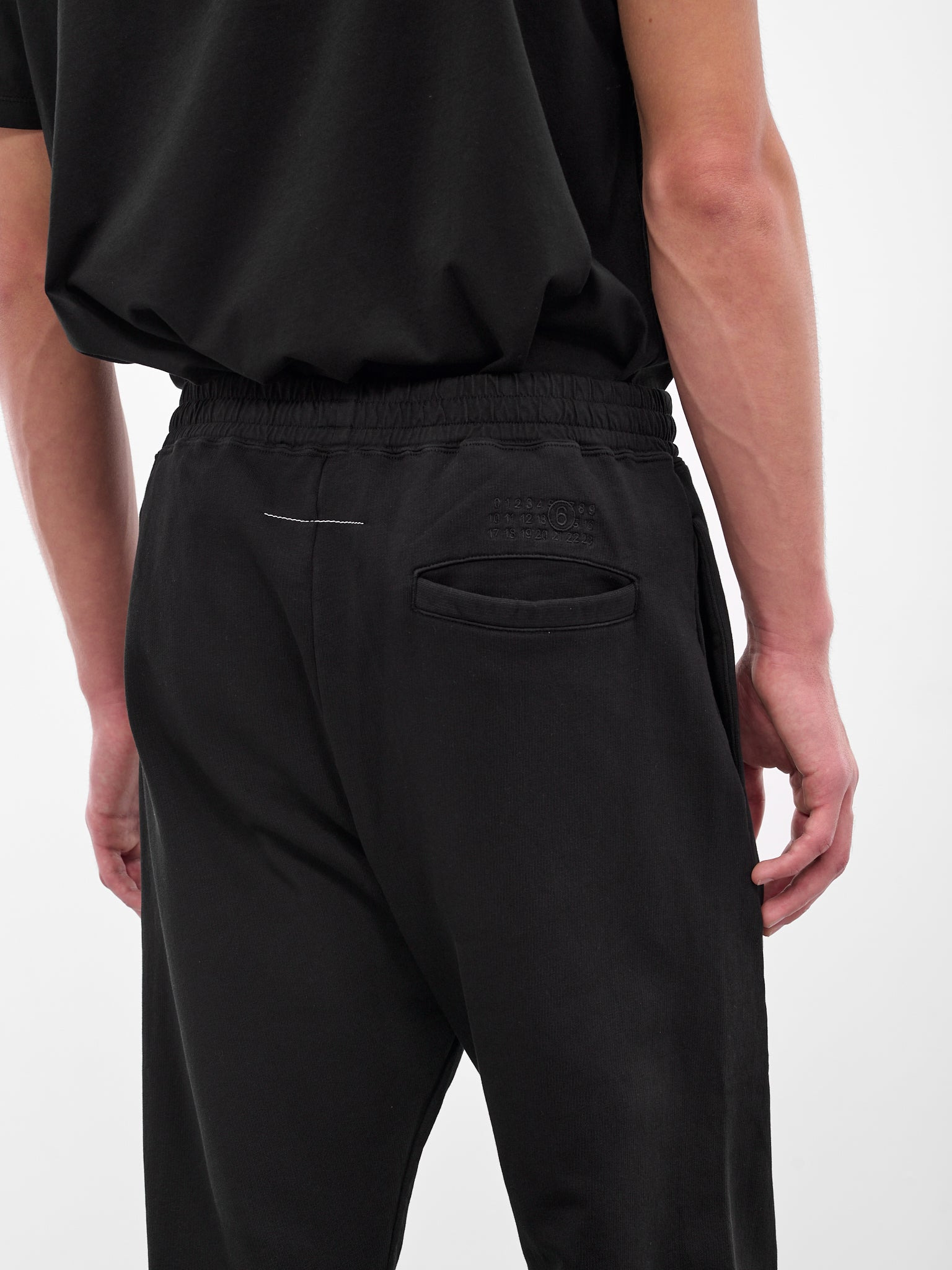 Black Cotton Sweatpants - 4