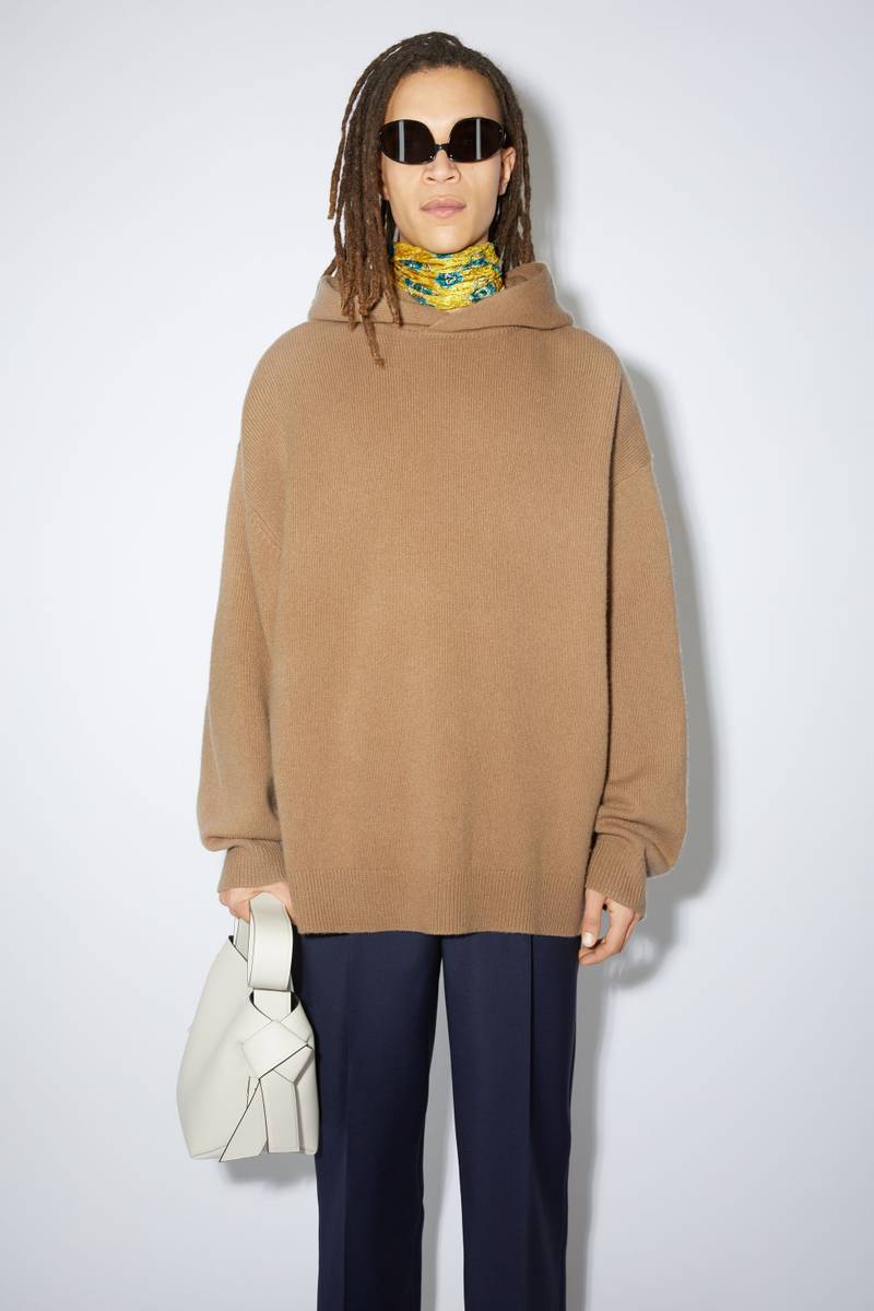 Acne Studios Wool hooded jumper - Light brown outlook